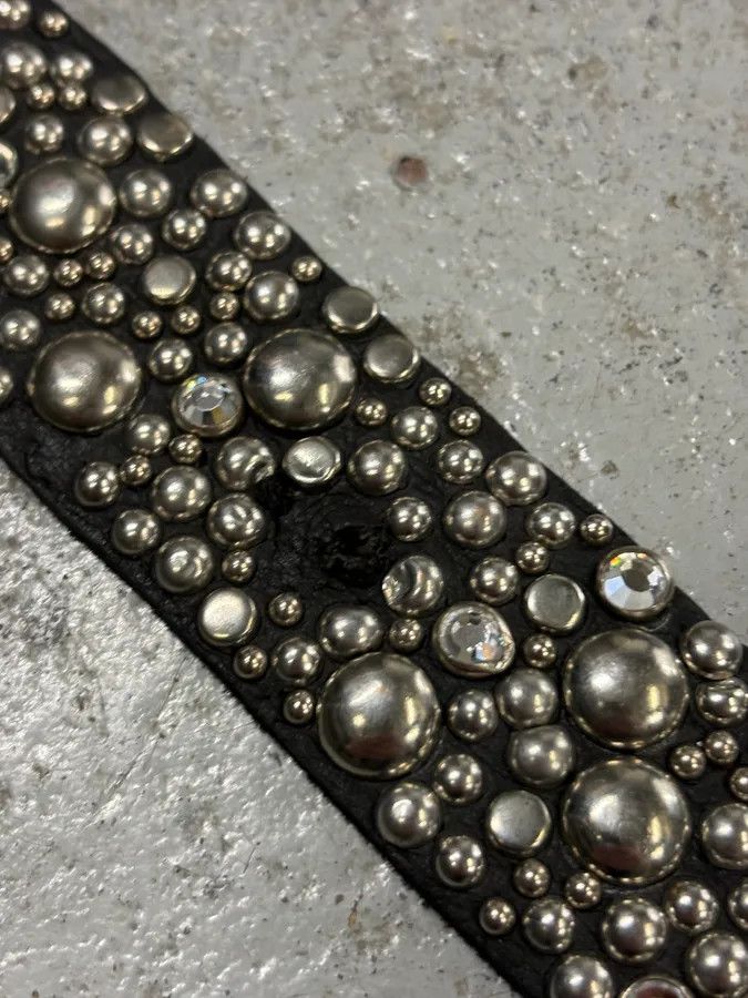 Dsquared2 Dsquared2 Black Leather Studded Belt Size ONE SIZE - 10 Thumbnail