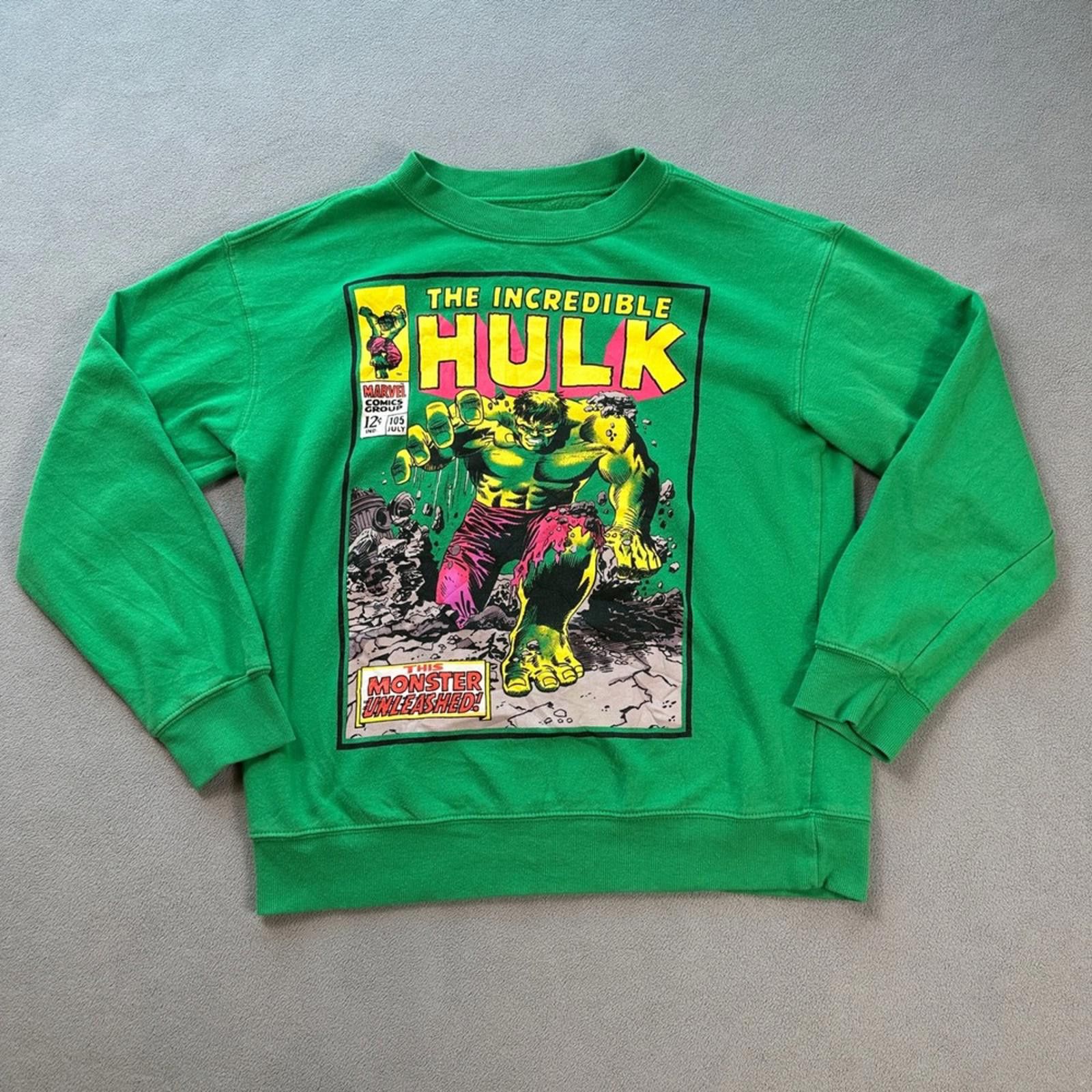 Marvel Comics The Incredible Hulk Sweatshirt Mens M Marvel Comics Green Size US M / EU 48-50 / 2 - 1 Thumbnail