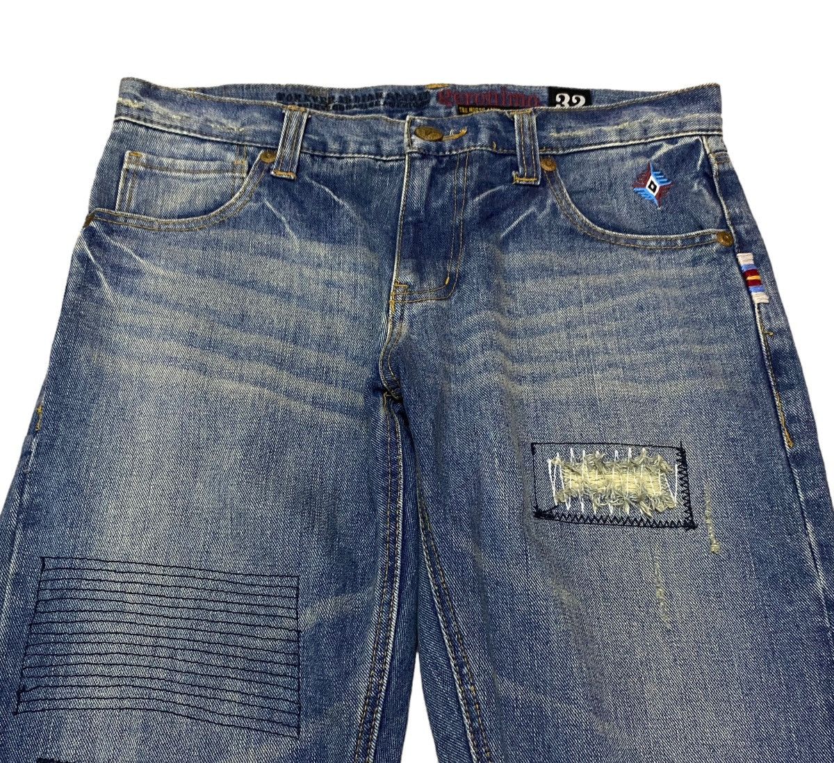 If Six Was Nine × Japanese Brand × Le Grande Bleu (L.G.B.) Very Rare Design Vintage Japanese Brand Geronimo Jeans 2000s Size US 32 / EU 48 - 3 Thumbnail