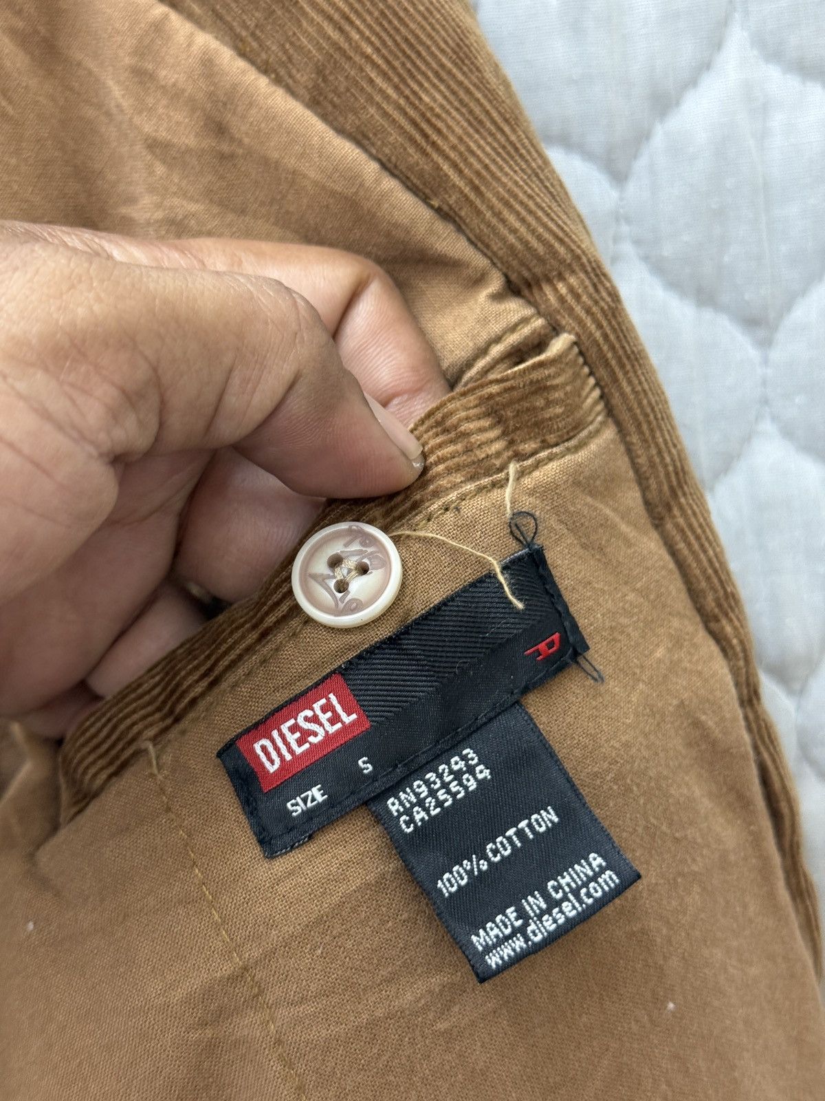Diesel Black Gold 🔥🧨💥STEALS DIESEL CORDUROY BIKER JACKET Size US S / EU 44-46 / 1 - 11 Thumbnail