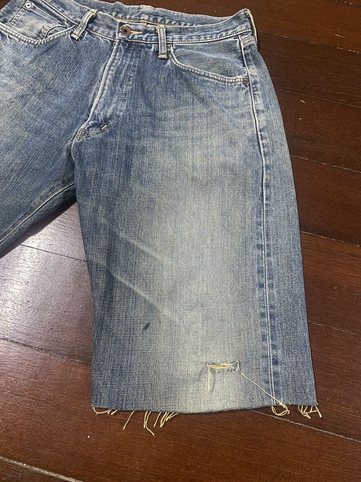 Kapital VINTAGE EDWIN 505 SELVEDGE BAGGY RUSTY DISTRESSED DENIM Size US 32 / EU 48 - 5 Thumbnail
