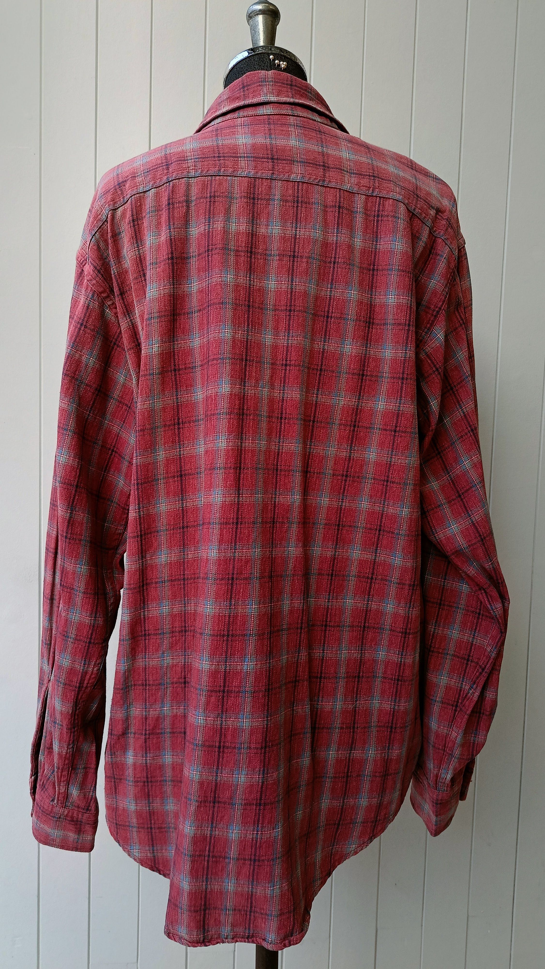 Sugar Cane SUGAR CANE Union Made TOYO red plaid chore work shirt large Size US L / EU 52-54 / 3 - 8 Thumbnail