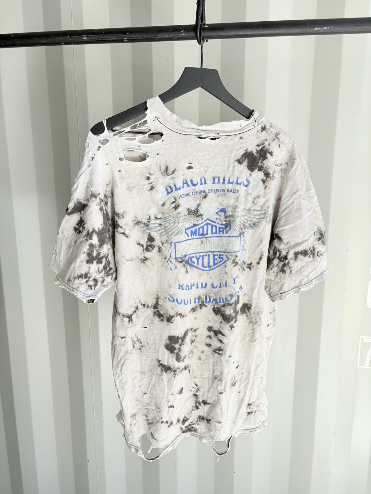 Harley Davidson Thrashed Sun Faded Shirt Distressed Band Tee Erd grunge Size US XL / EU 56 / 4 - 2 Thumbnail