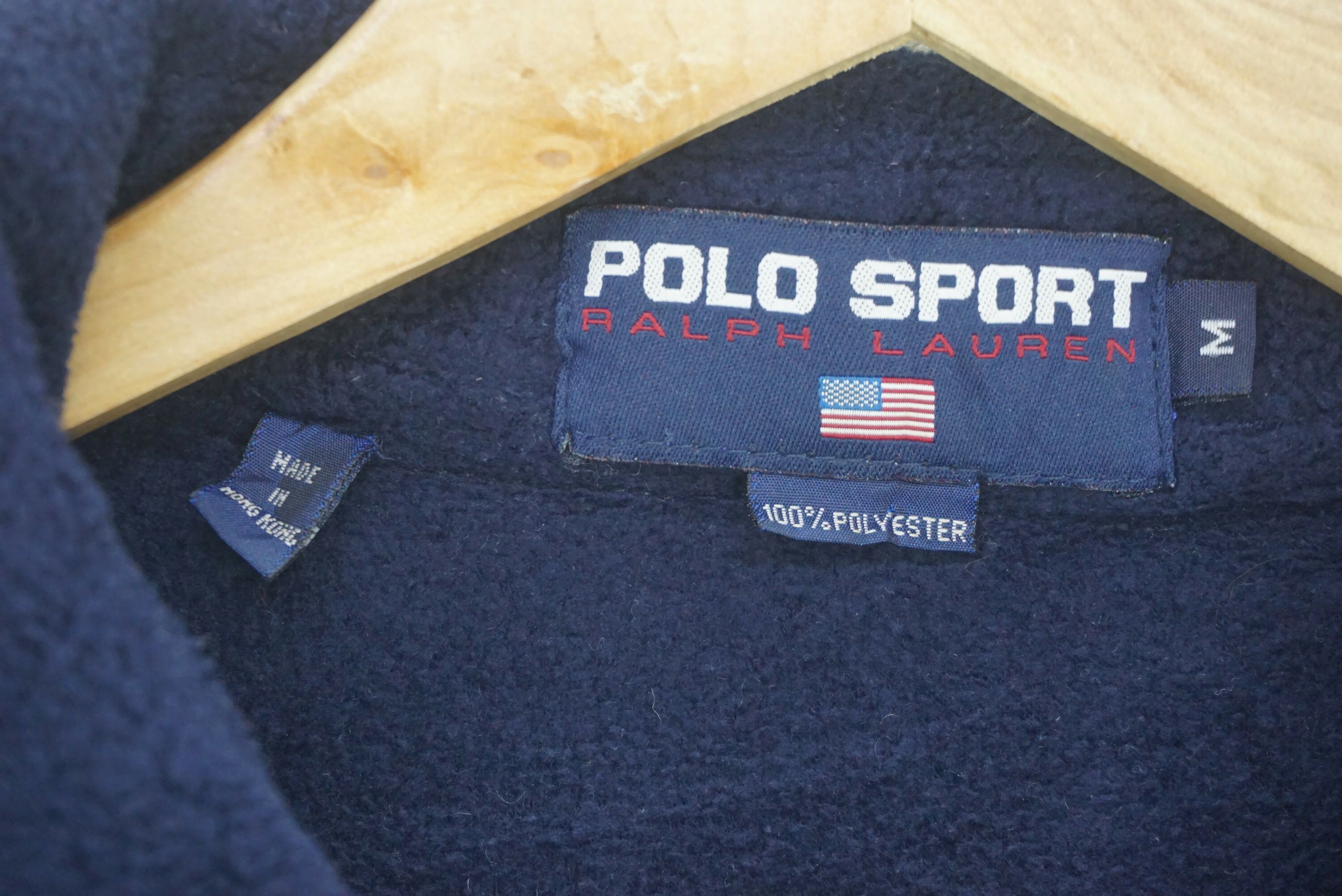 Polo Ralph Lauren Vintage Polo USA Fleece Shirt Polo Sport Baggy Throwshirt Size US M / EU 48-50 / 2 - 5 Thumbnail
