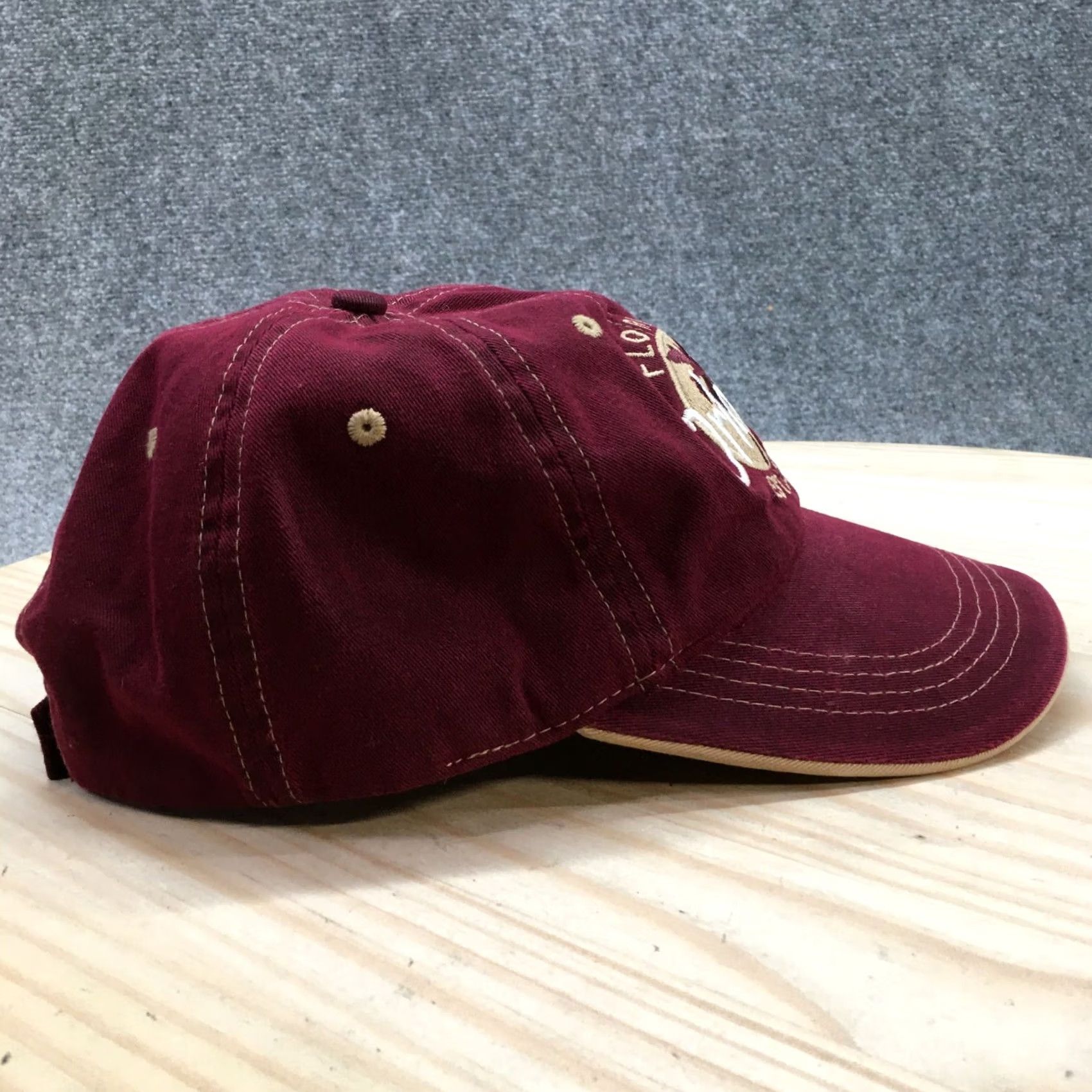 Vintage Jacobson Hat Florida Orlando EST 1875 Baseball Cap Mens OS Maroon Adjustable Hat Size ONE SIZE - 5 Thumbnail