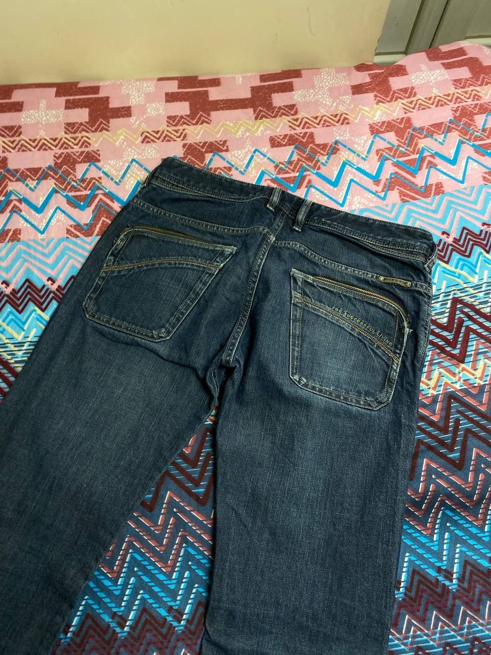 Diesel × Jean Vintage Diesel POIAK Industry Faded Jeans Pants Denim Size US 31 - 6 Thumbnail