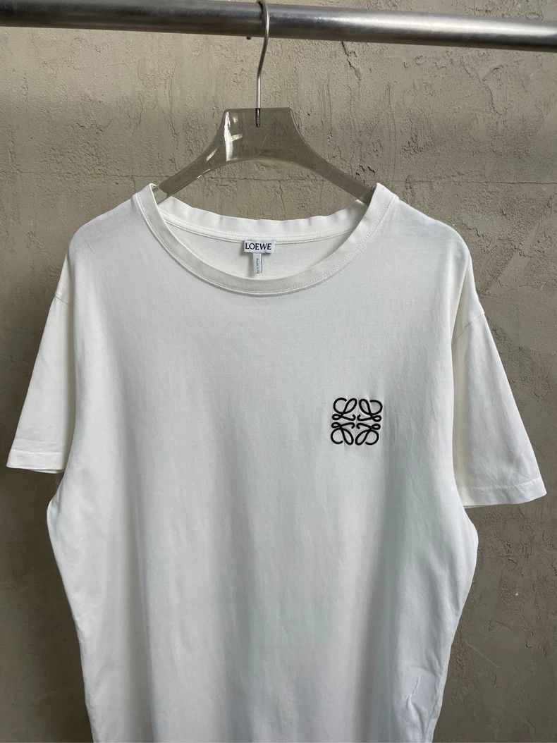 Other LOEWE White embroidered logo short sleeve T-shirt Size M / US 6-8 / IT 42-44 - 3 Thumbnail