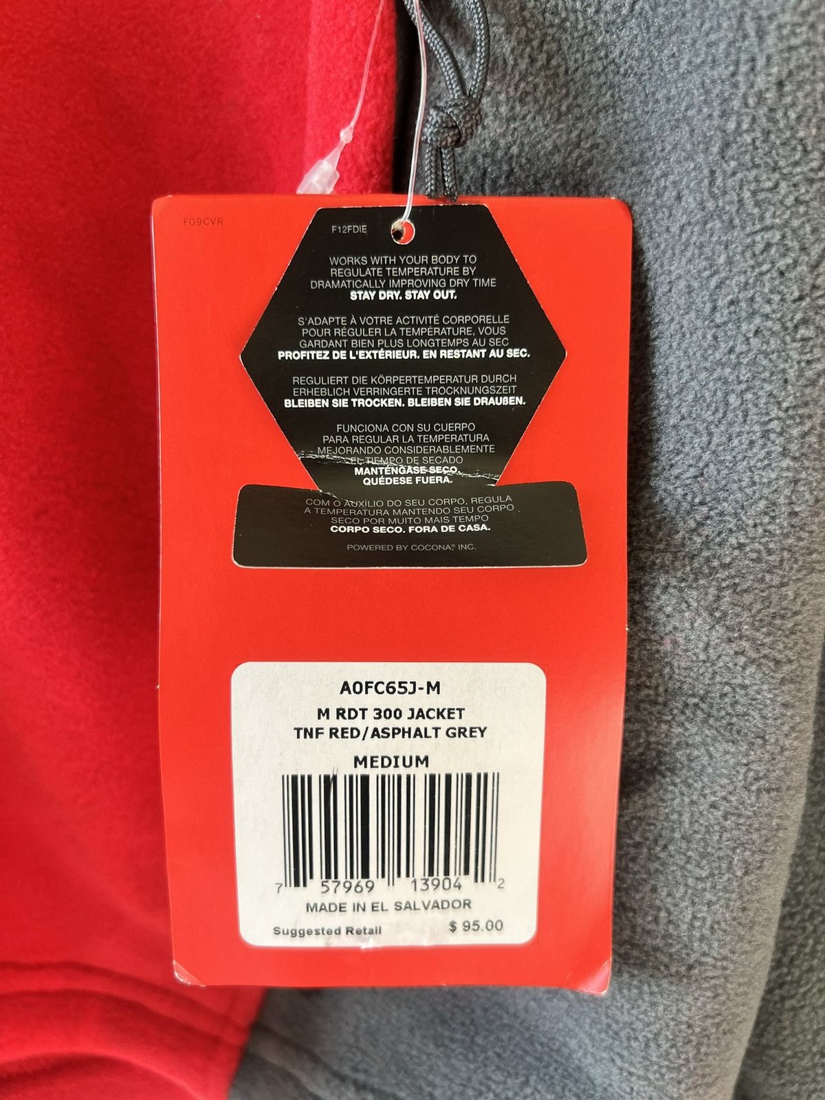 The North Face The North Face RDT 300 Fleece Jacket – TNF Red/Asphalt Grey Size US M / EU 48-50 / 2 - 4 Thumbnail
