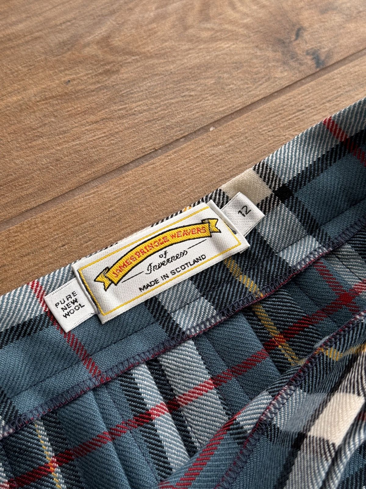 Pringle Of Scotland × Vintage Vintage James Pringle Weavers of Inverness Wool Tartan Kilt Size 30" / US 8 / IT 44 - 5 Thumbnail