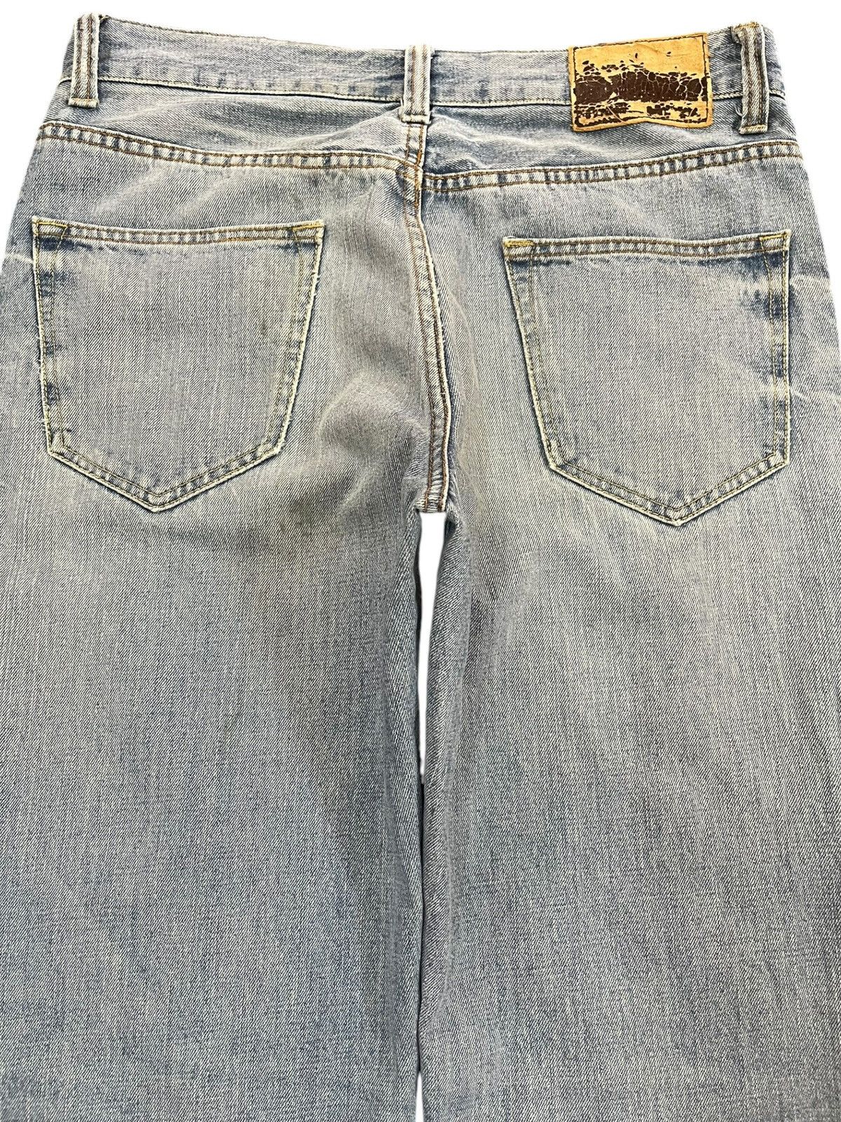 If Six Was Nine Vintage Navy Produce Baggy Distressed Denim Size US 33 - 6 Thumbnail