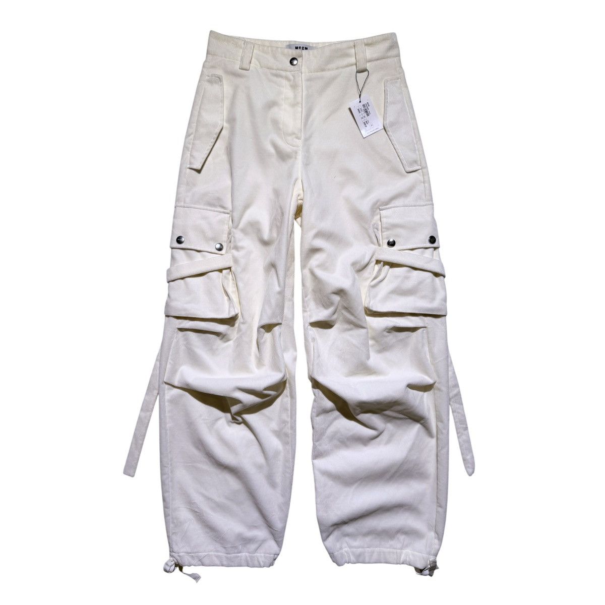 MSGM Velvet feel baggy strap cargo Size US 30 / EU 46 - 1 Thumbnail