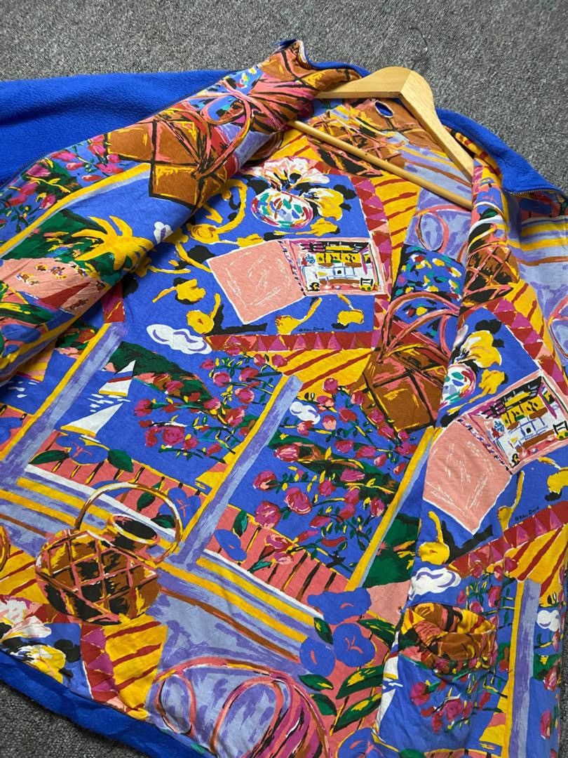 Japanese Brand Something Found 1975 Art & Design Fleece Jacket (205) Size US M / EU 48-50 / 2 - 6 Thumbnail