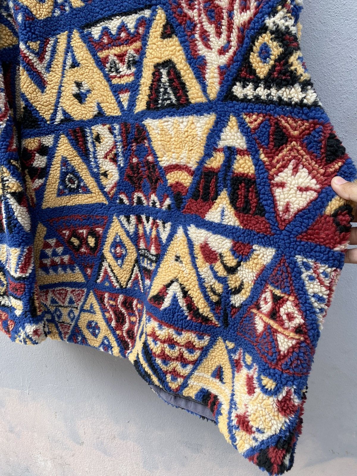 Beauty Beast × go slow caravan 💥RARE💥 Vintage GO SLOW CARAVAN Printed Deep Pile Fleece Size US L / EU 52-54 / 3 - 20 Thumbnail