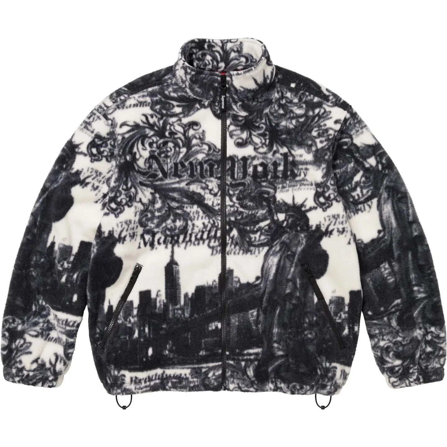 Supreme Supreme FW25 New York Fleece Jacket Black Size Small New Size US S / EU 44-46 / 1 - 1 Thumbnail