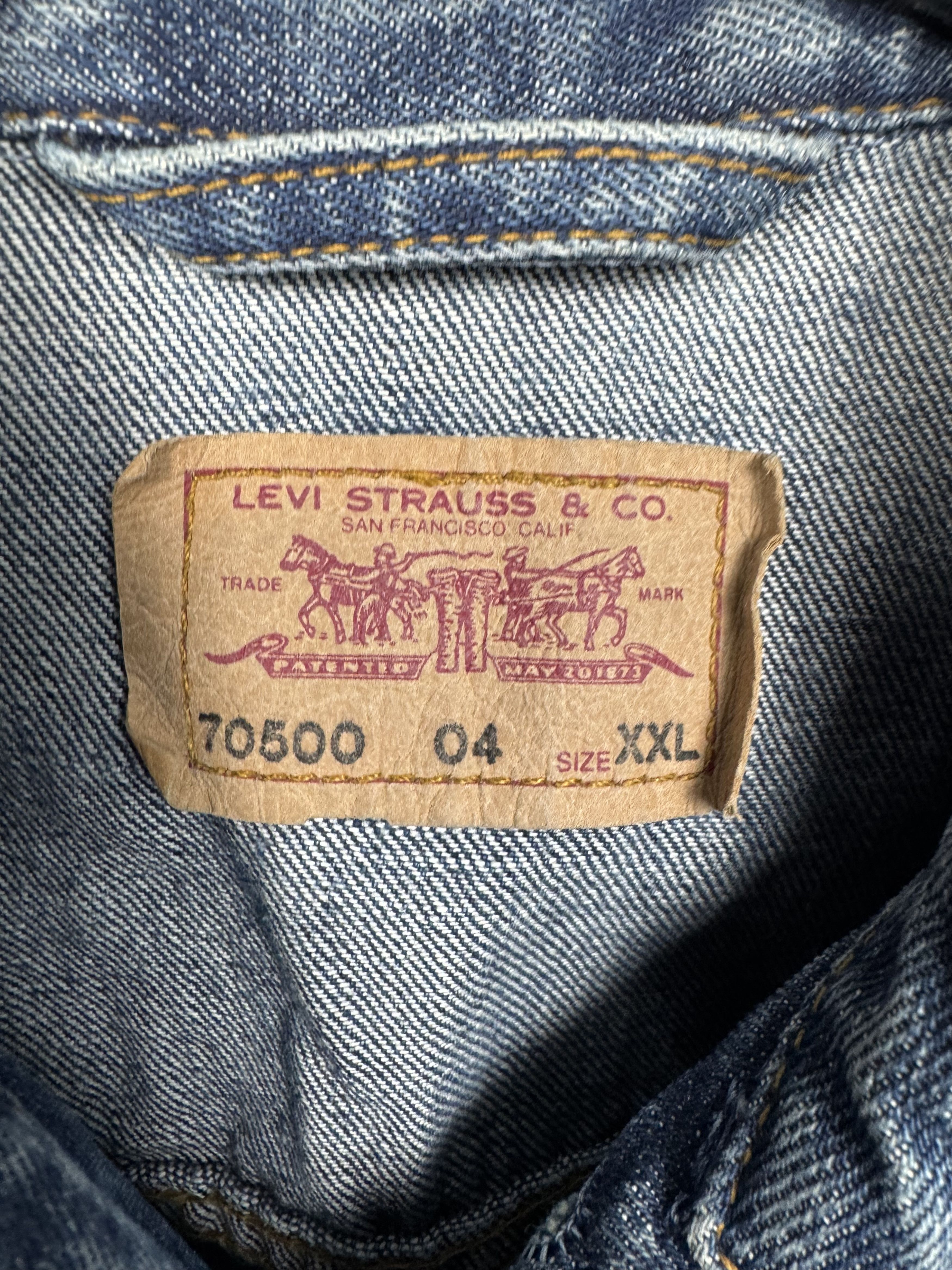 Levi's Levi's Vintage Mens Denim Jacket Size US XXL / EU 58 / 5 - 4 Thumbnail