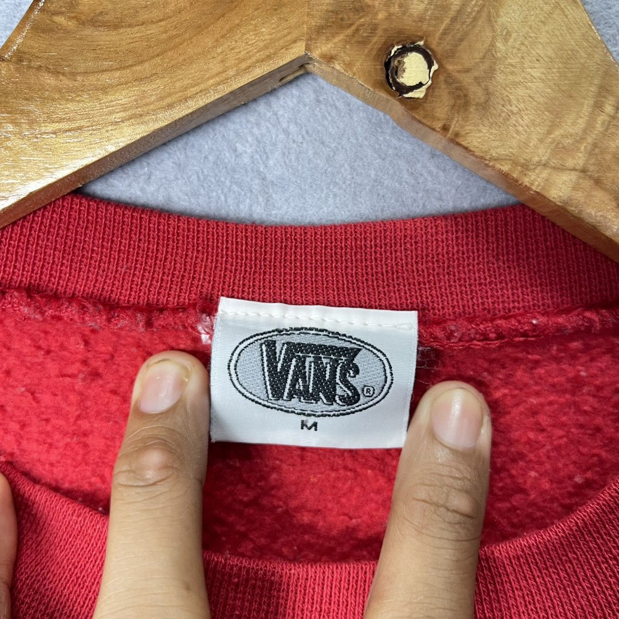 Vans Vintage Vans USA Big Logo Crewneck Sweatshirt Red Skate Size US M / EU 48-50 / 2 - 8 Thumbnail