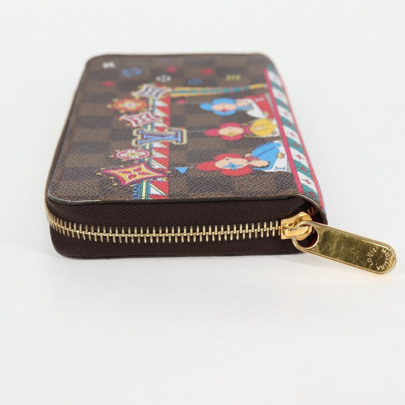 Louis Vuitton Brown Canvas Zippy Wallet