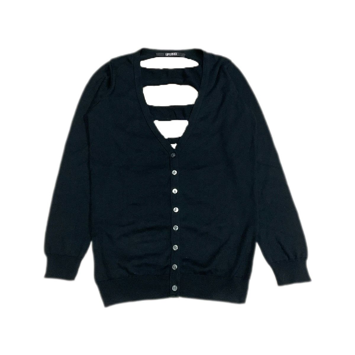 Hysteric Glamour × If Six Was Nine × Seditionaries 🔥Sick Y2K Lip Service Slash Ripped Cardigan Size US M / EU 48-50 / 2 - 2 Thumbnail