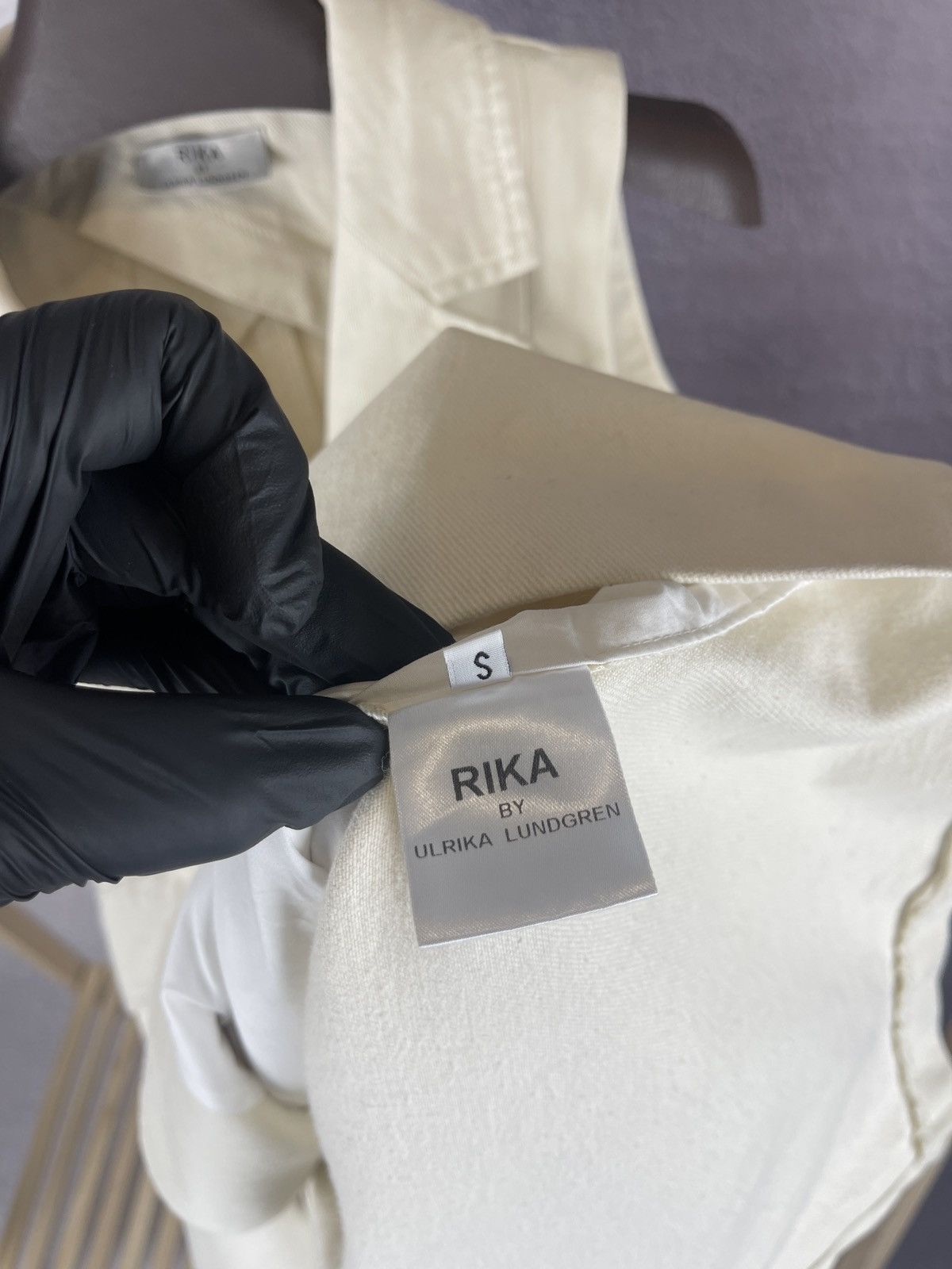Designer Rika by Ulrika Lundgren double breasted sleeveless coat Size S / US 4 / IT 40 - 11 Thumbnail