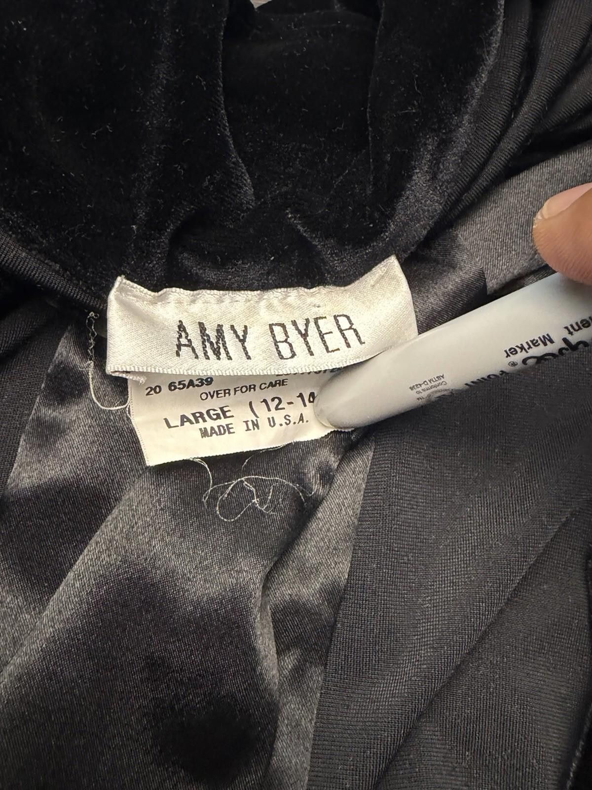 Other Vintage Amy Byer Black Velvet Tie Front Blazer Jacket USA L Size L / US 10 / IT 46 - 7 Thumbnail