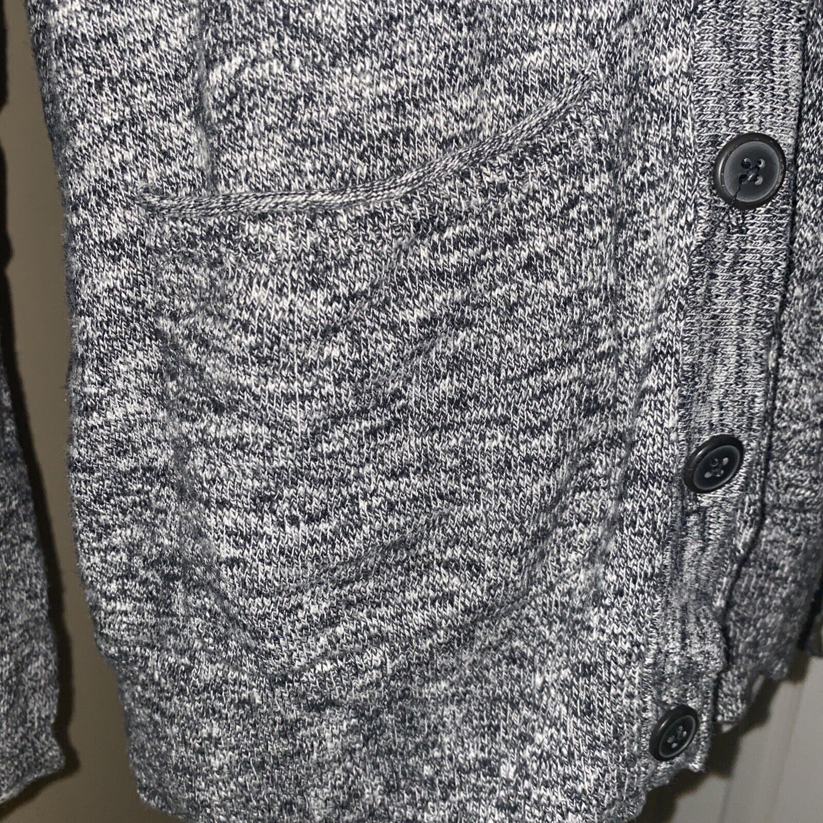 Madewell MADEWELL WOMEN'S SIZE XS BLACK WHITE BUTTON V NECK CARDIGAN Size XS / US 0-2 / IT 36-38 - 4 Thumbnail