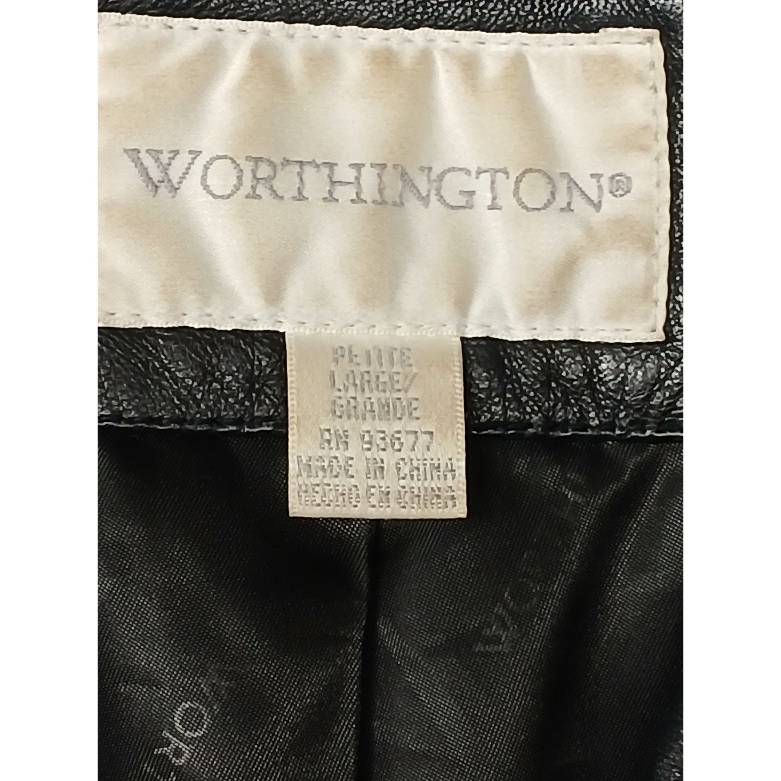 Worthington Worthington (Large) Vintage Genuine Basic Zip Leather Jacket Size L / US 10 / IT 46 - 5 Thumbnail