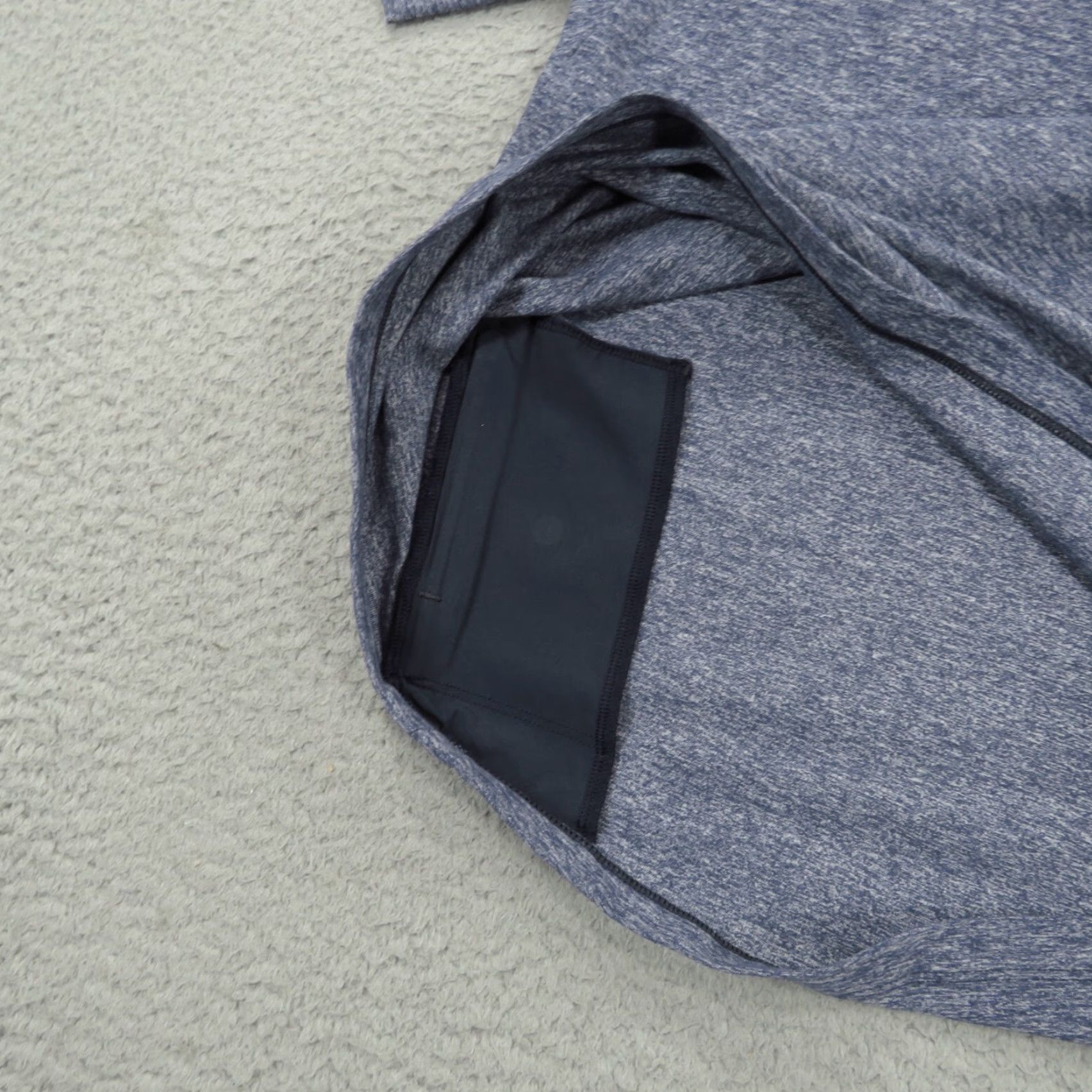 Lululemon Lululemon Surge Warm 1/2 Zip Mens Small Heathered Navy Pullover Running Pocket Shirt Size US S / EU 44-46 / 1 - 4 Thumbnail