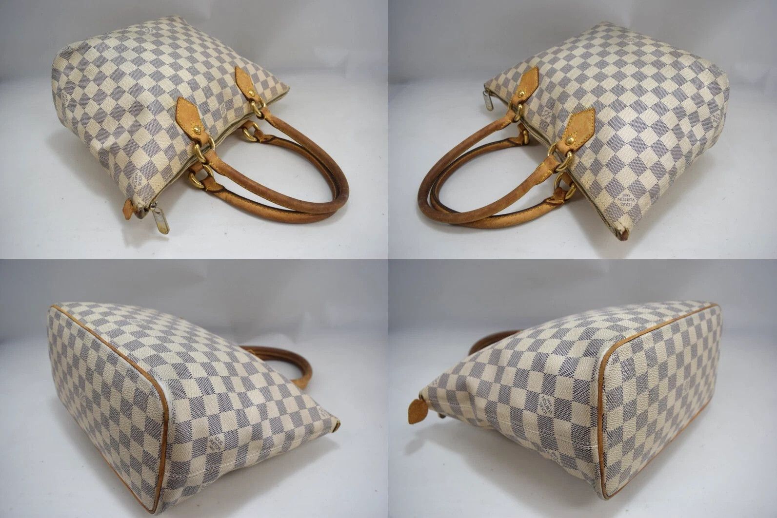 Louis Vuitton Auth Louis Vuitton Saleya PM Tote Bag Azur Canvas N51186 Size ONE SIZE - 9 Thumbnail