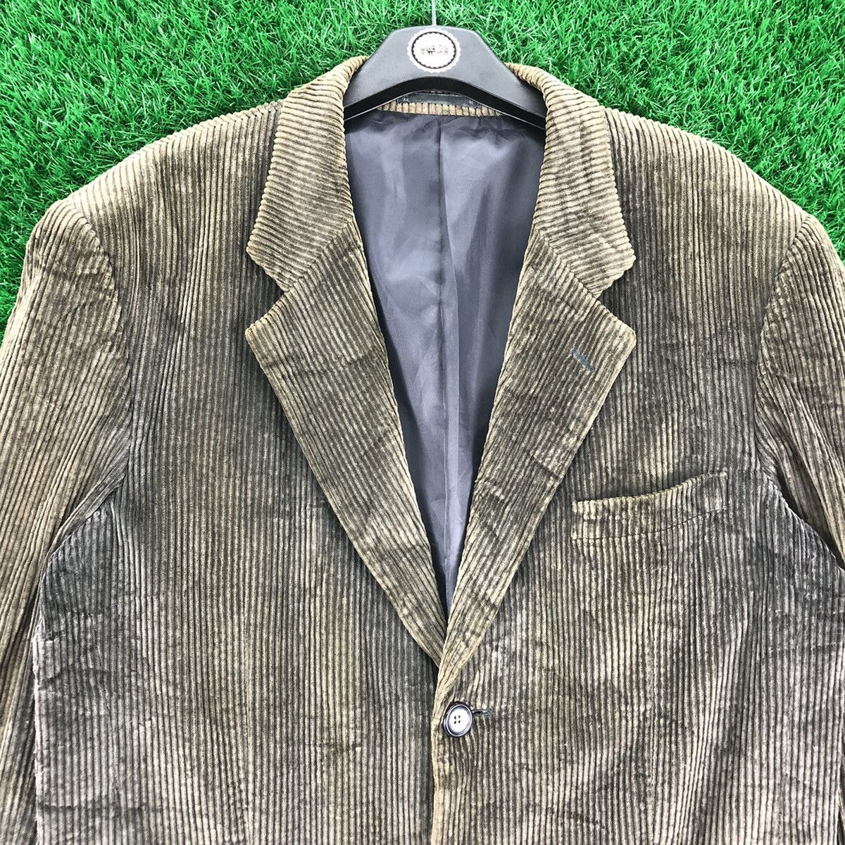 Uniqlo Vintage 90's Uniqlo Green Label Corduroy Velvet Coat Jacket Size US L / EU 52-54 / 3 - 8 Thumbnail