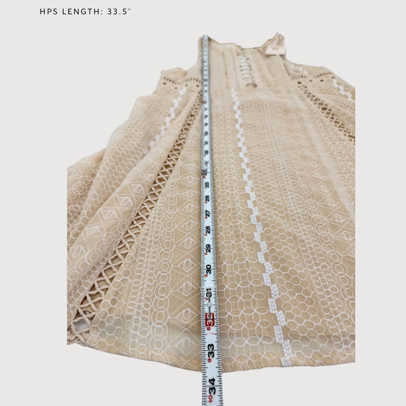 Free People Free People Lace Mini Dress Cream Sleeveless Boho 8 Size M / US 6-8 / IT 42-44 - 9 Thumbnail