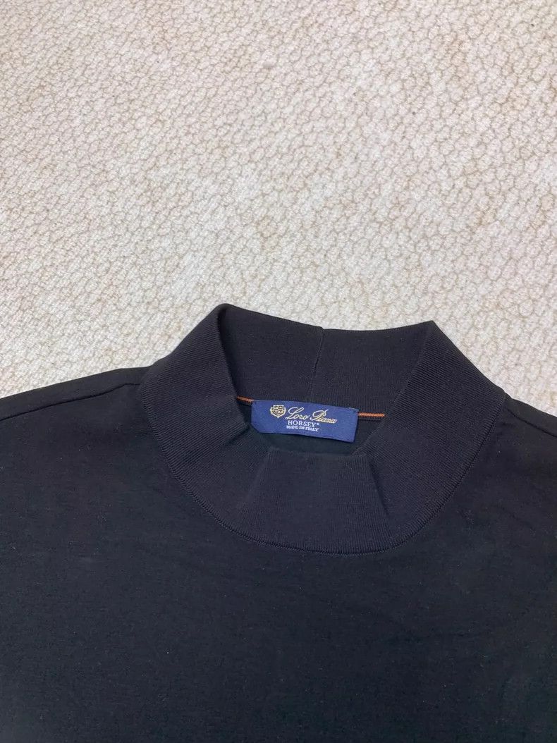 Loro Piana LORO PIANA Small half high collar bottom LP press worded w Size US XL / EU 56 / 4 - 7 Thumbnail