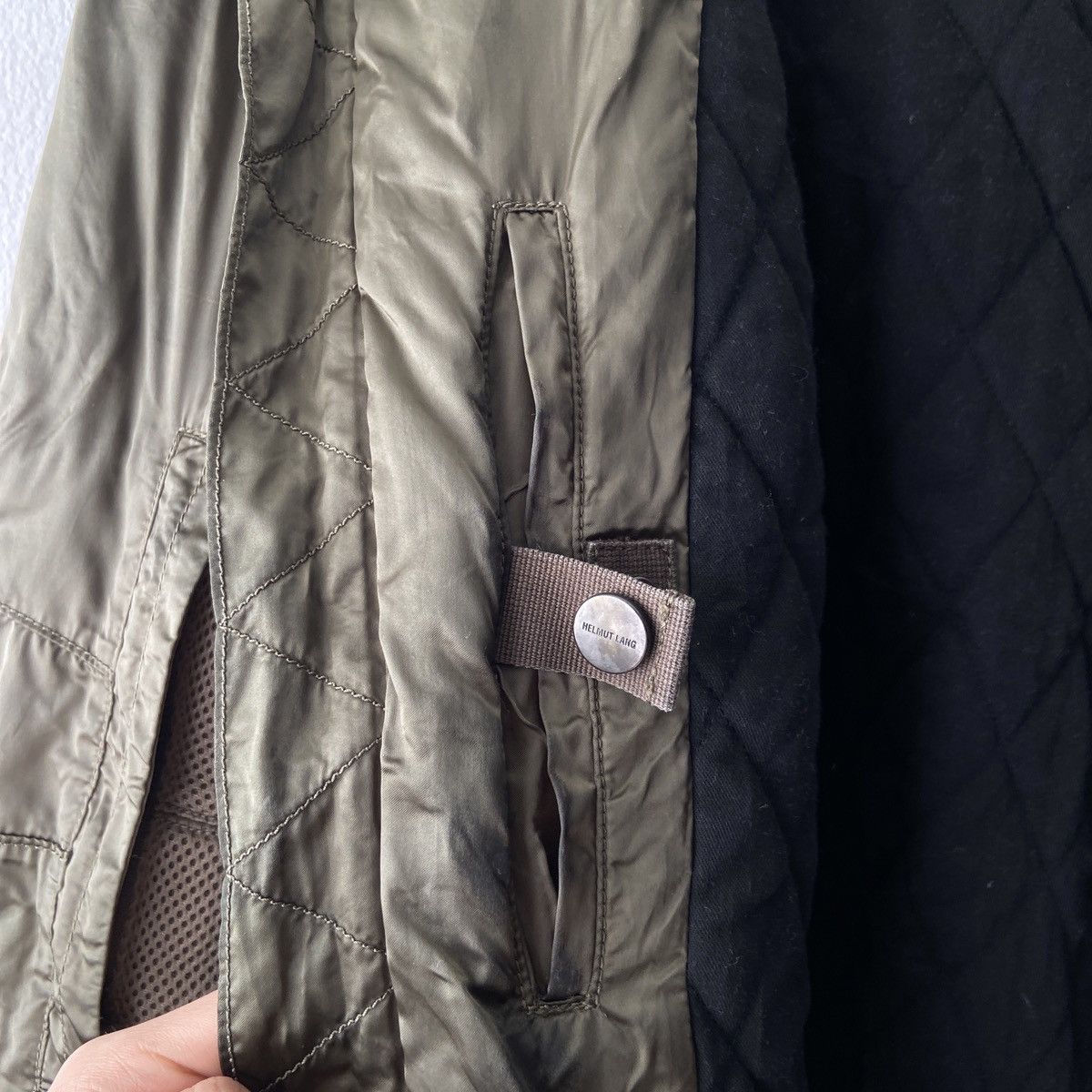 Helmut Lang Helmut Lang Olive Nylon Mesh Bomber Jacket F/W 2015 Size US XL / EU 56 / 4 - 14 Thumbnail