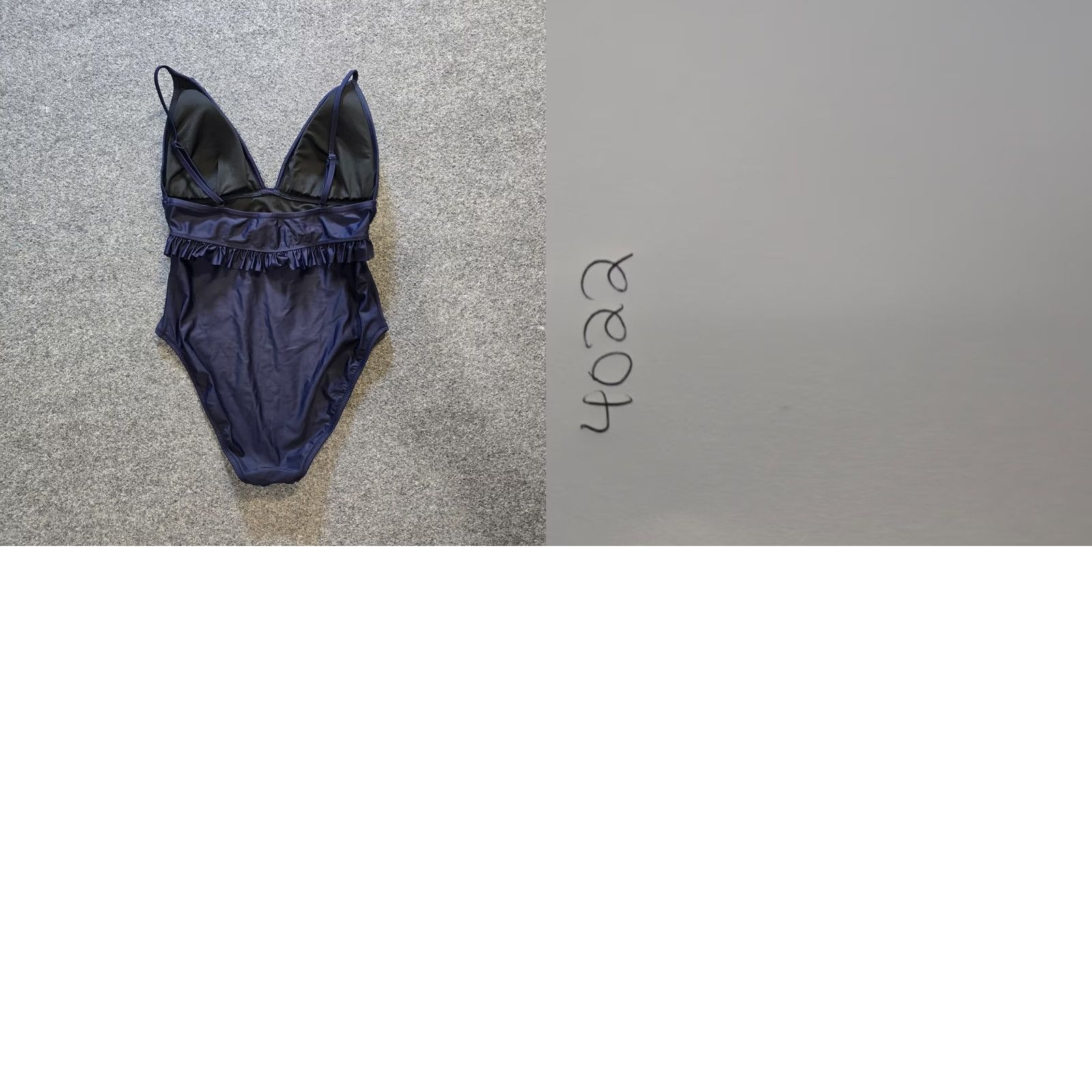 J.Crew J.CREW Swimsuit One Piece Womens12 Blue Ruffle Plunge Adjustable Pool Resort Regular Size 12 Men/Women Beach Preppy I think you want Womens, not Men. Size ONE SIZE - 8 Thumbnail