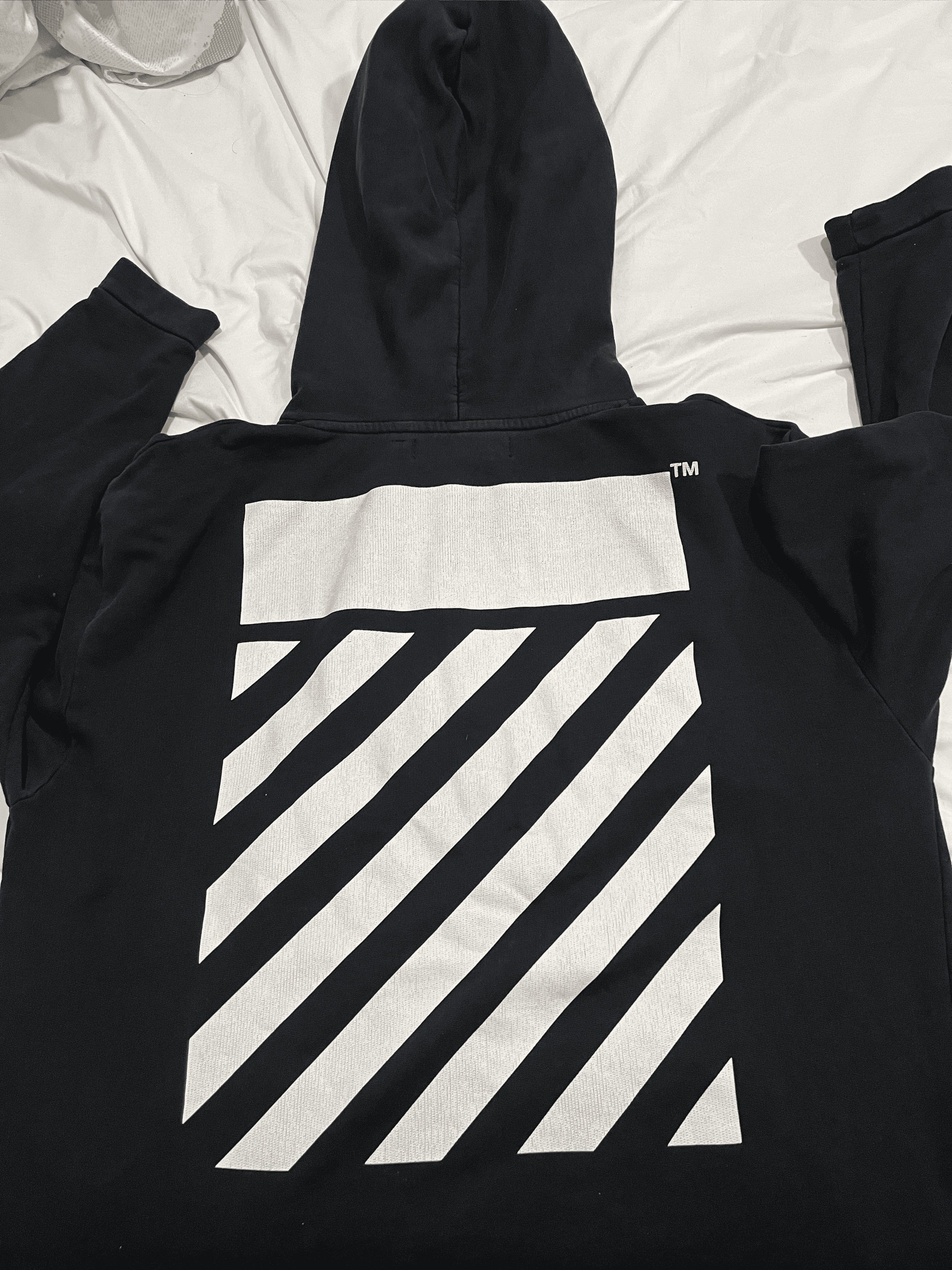 Off-White™ “Nebraska Cut Off” Diagonal Hoodie