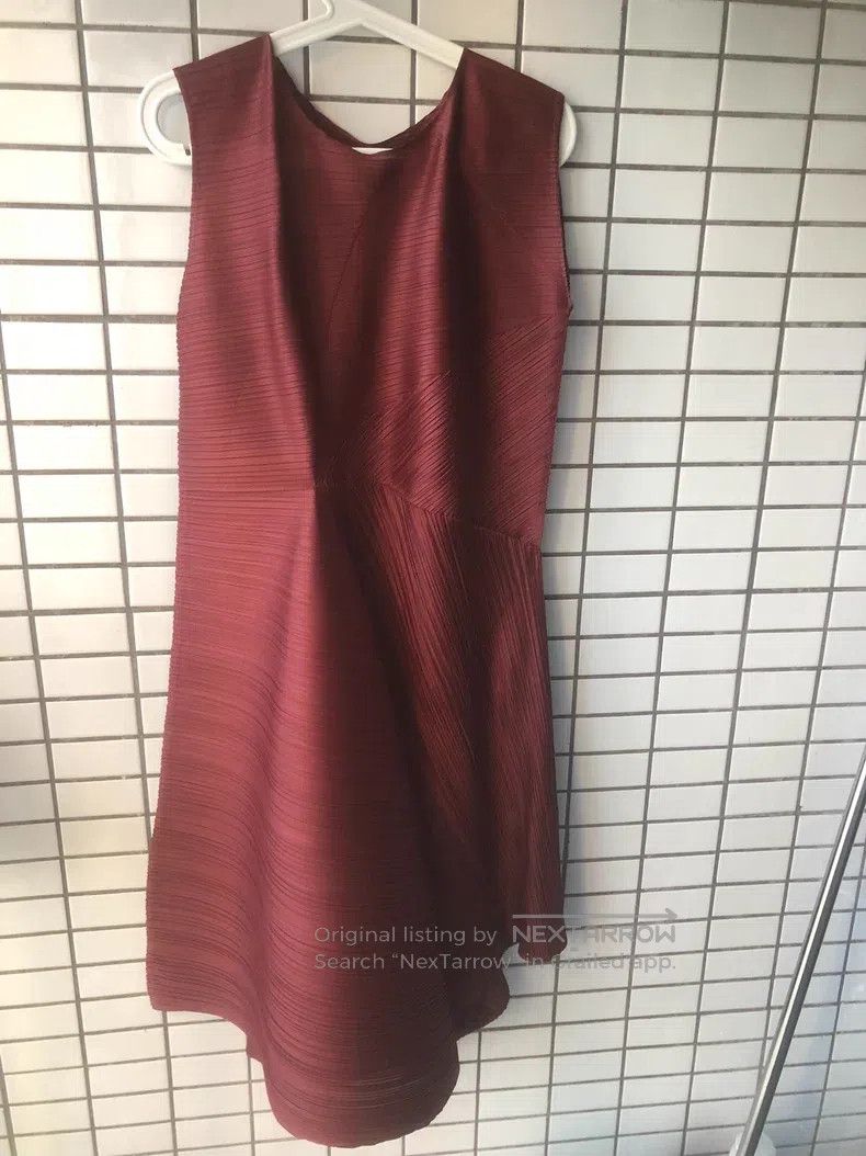 Issey Miyake Issey Miyake Brown Dress Size L / US 10 / IT 46 - 2 Thumbnail