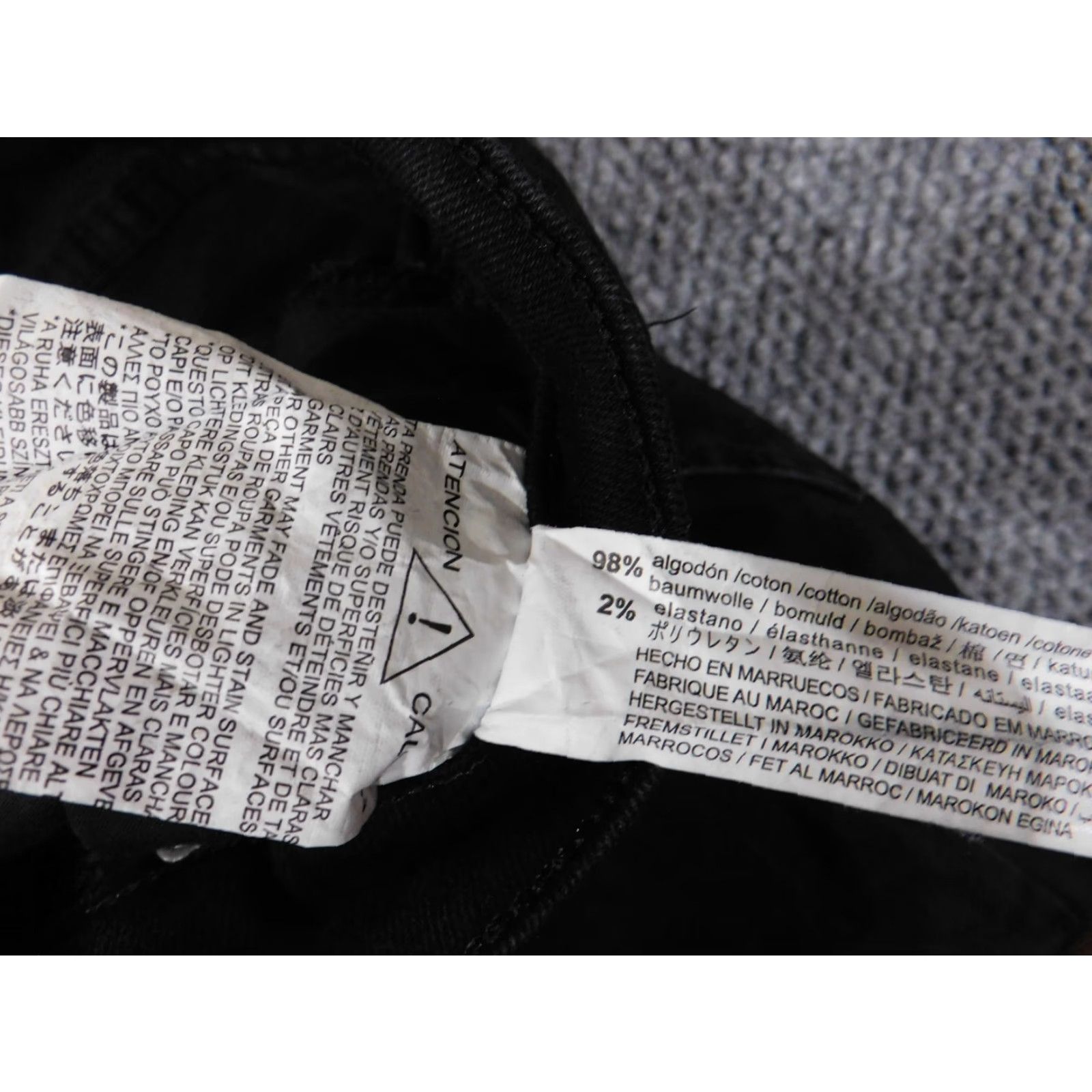 Zara Zara Jeans Mens 29x31 Black Slim Straight Retro Denim Stretch Zip Size US 29 - 5 Thumbnail