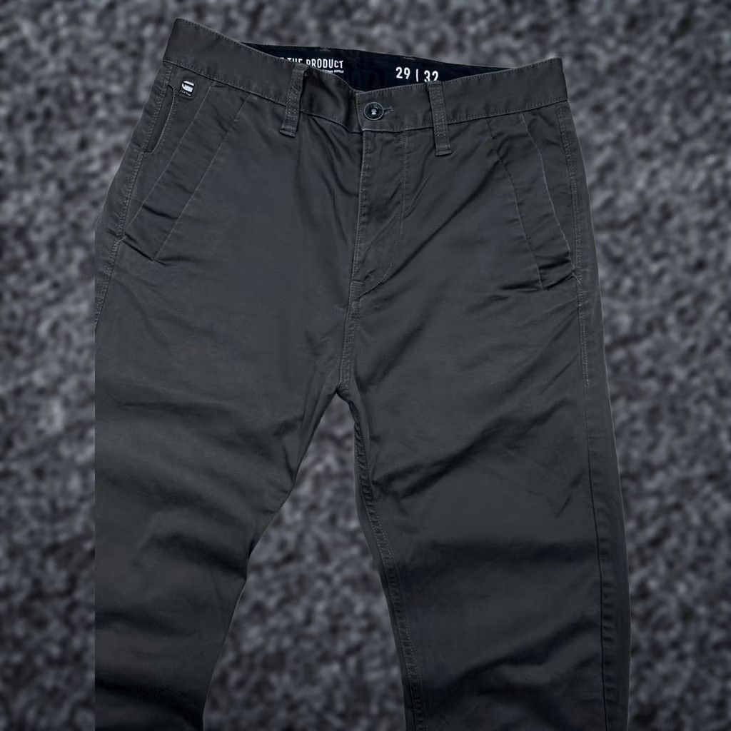 G-Star G-Star Bronson Tapered Chino Pants 29 Men Size 29 Gray Cotton Regular Inseam 32" Waist 40 cm Vintage No Size US 29 - 1 Thumbnail