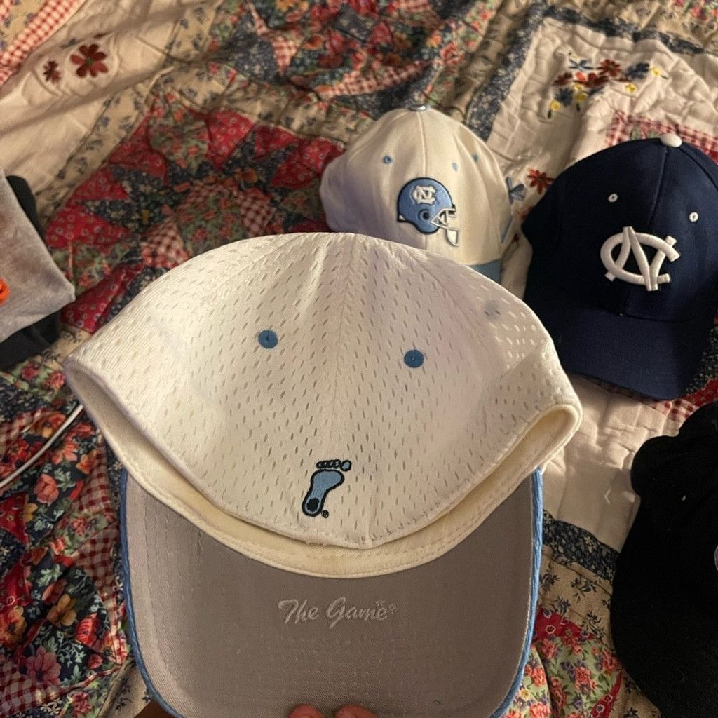 The Game UNC 6 Cap Set - Blue, Black, White(measurements shown) Size ONE SIZE - 4 Thumbnail