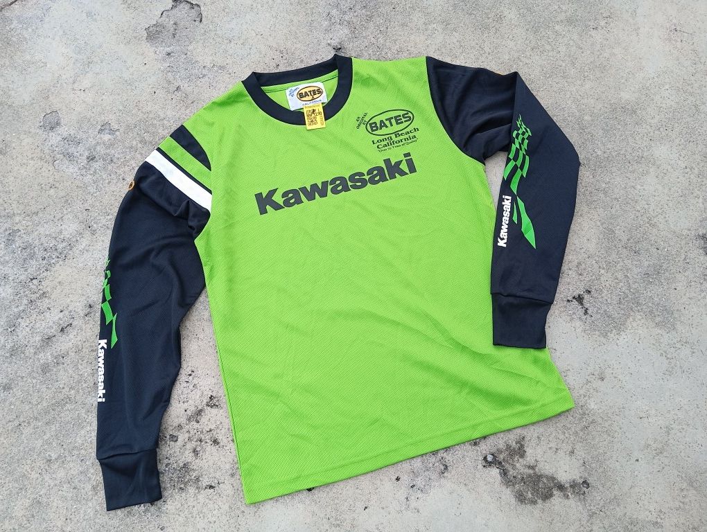 Japanese Brand Kawasaki x BATES 🏍️Tshirt Jersey Racing 🚦⛽ Size US M / EU 48-50 / 2 - 2 Thumbnail