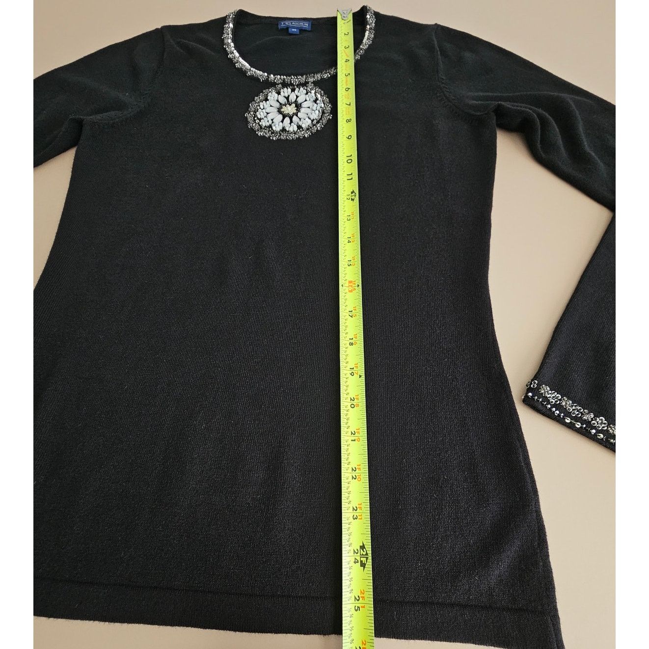 J.McLaughlin J. Mclaughlin Women's Beaded Cotton Blend Long Sweater XS Size XS / US 0-2 / IT 36-38 - 6 Thumbnail