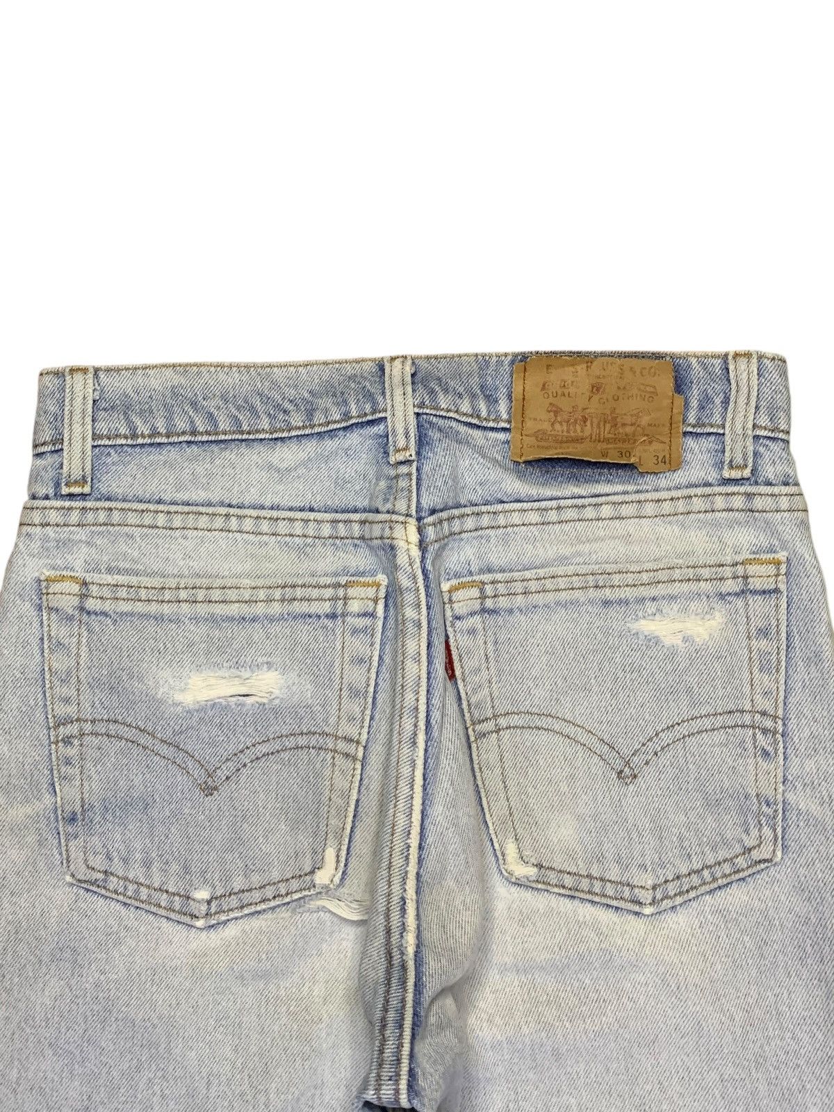 Levi's × Levi's Vintage Clothing Vintage 90s Levis 510 Stonewashed Distressed Jeans Size US 28 / EU 44 - 8 Thumbnail