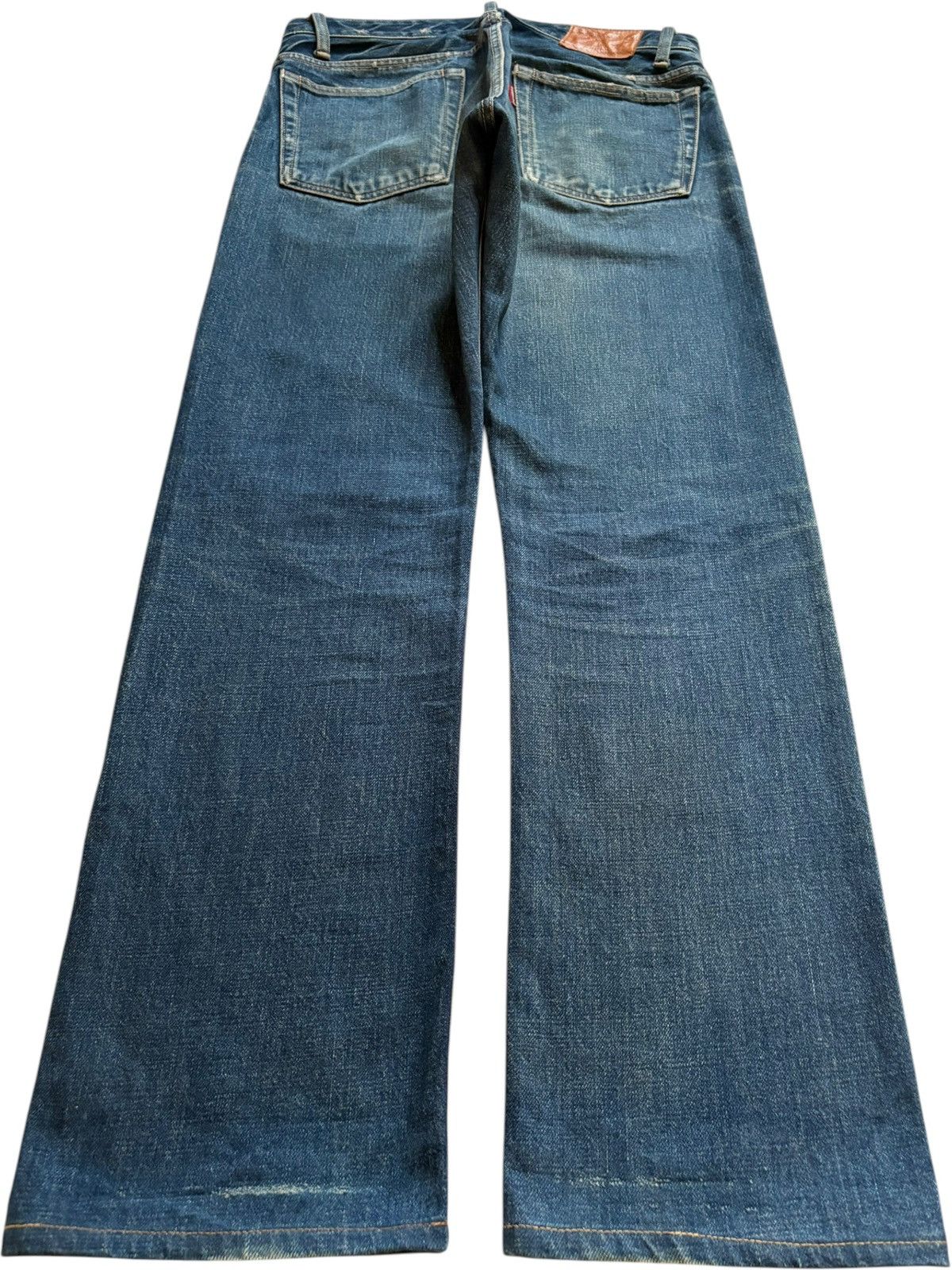 HOLLYWOOD RANCH MARKET Vintage HR Market Selvedge Rusty Mud Wash Loose Jeans Size US 32 / EU 48 - 3 Thumbnail