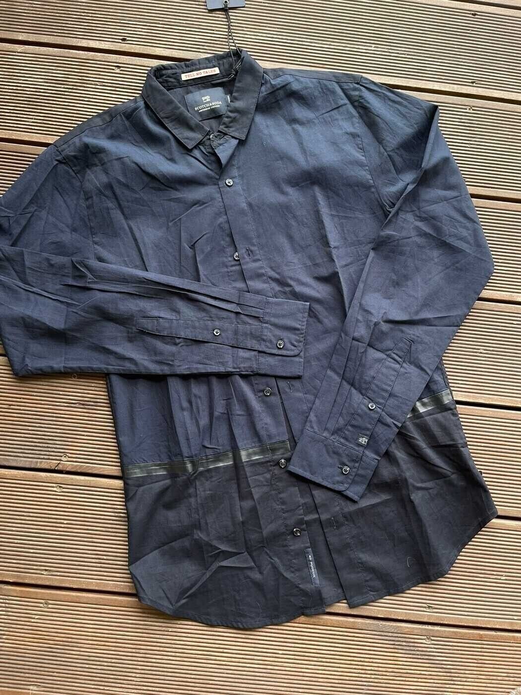 Scotch & Soda Scotch&Soda Dark Blue S button shirt Size US S / EU 44-46 / 1 - 1 Thumbnail