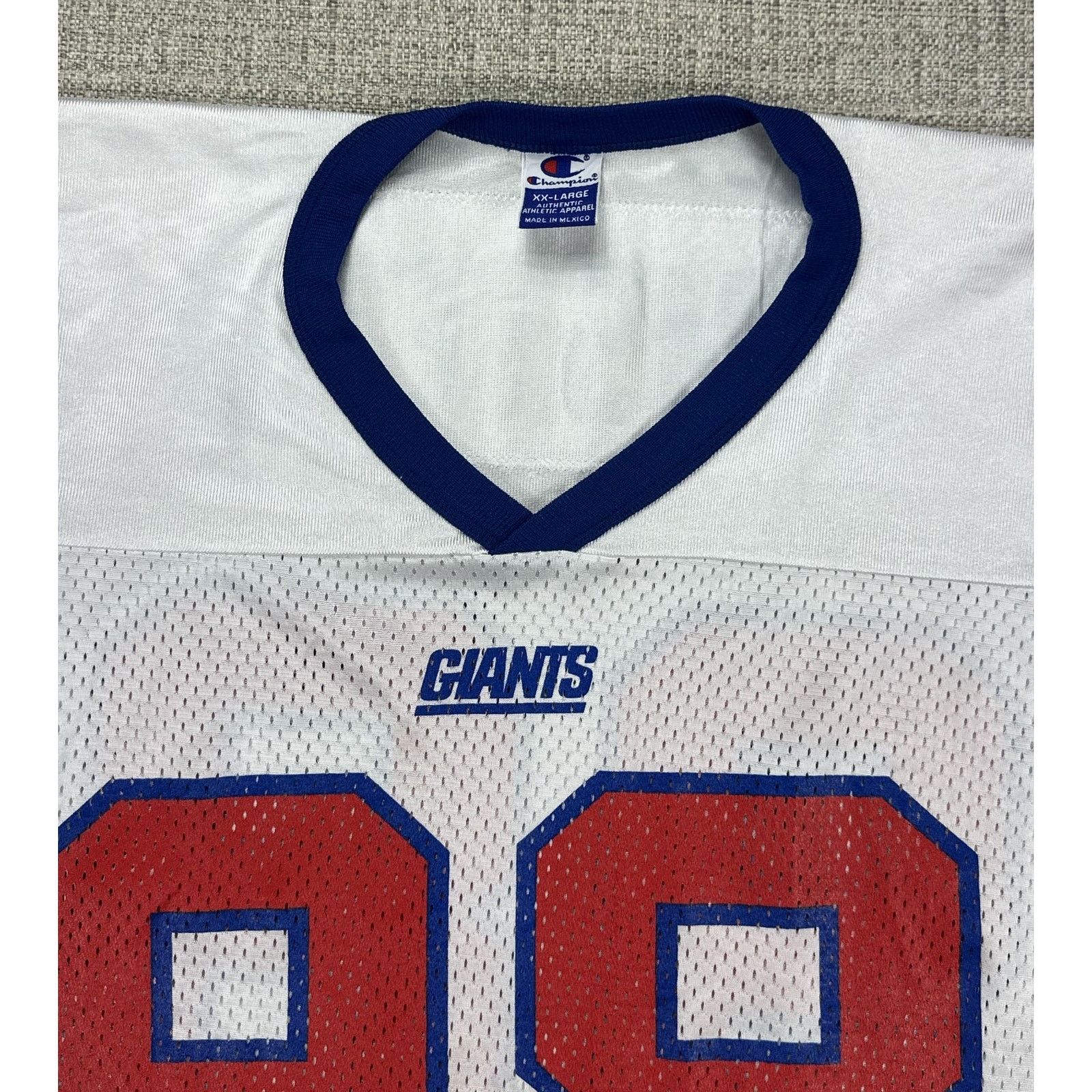 Champion New York Giants Jersey Mens 2XL White Armstead Champion 90s Size US XXL / EU 58 / 5 - 7 Thumbnail