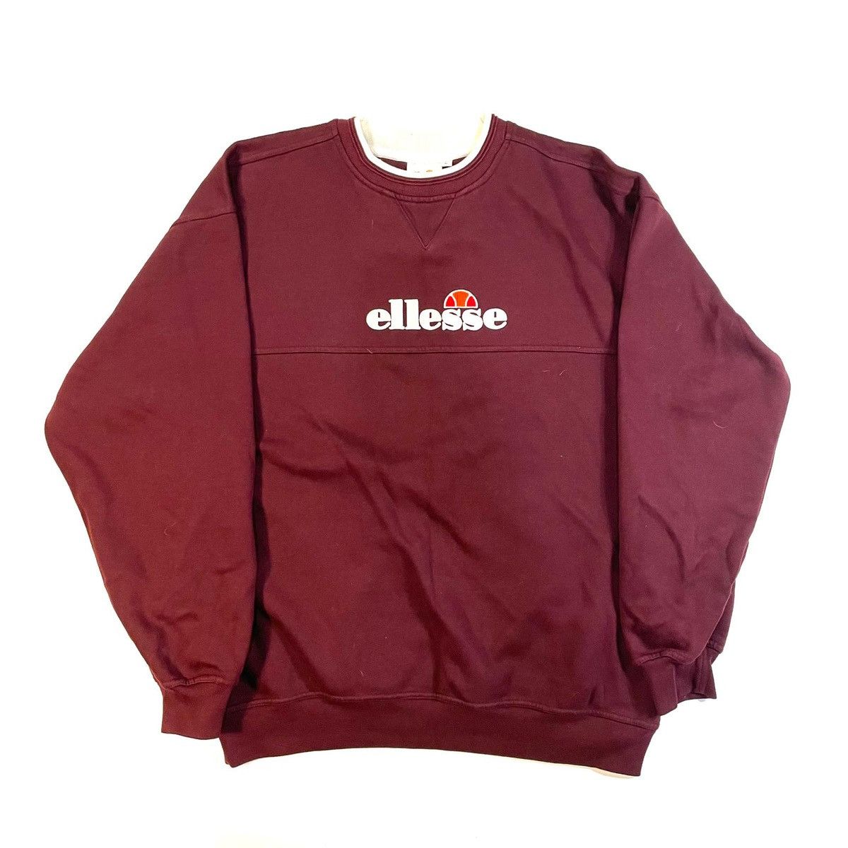Ellesse Burgundy Ellesse sweatshirt with embroidered logo Size US L / EU 52-54 / 3 - 1 Thumbnail