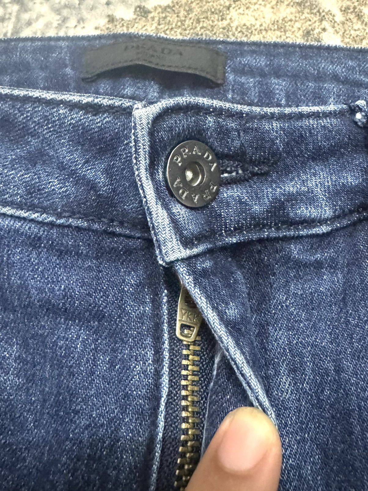Prada Prada Denim Logo Pocket Pants Jeans Size US 31 - 3 Thumbnail
