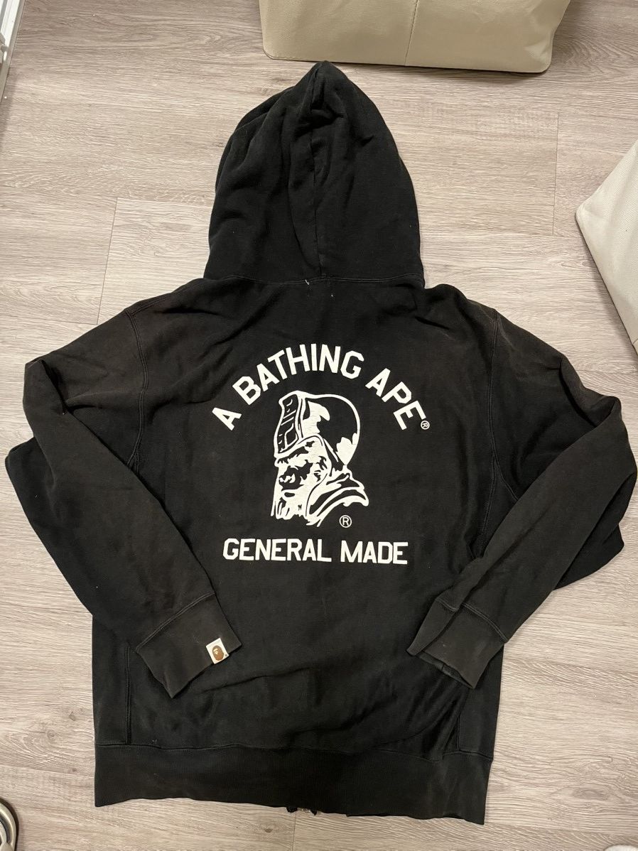 Bape A Bathing Ape Generals zip hoodie size M Size US M / EU 48-50 / 2 - 2 Thumbnail
