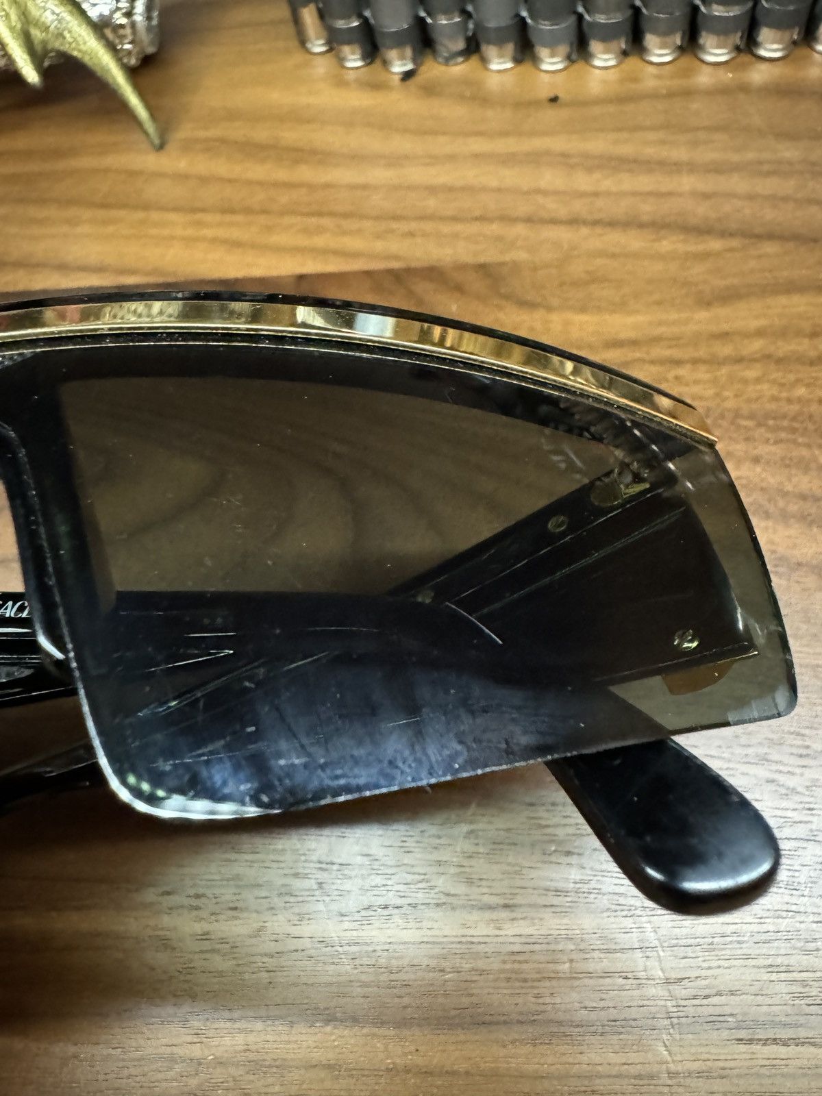 Versace Vintage Versace Y76 Lady Gaga Visor Mask Sunglasses Size ONE SIZE - 8 Thumbnail