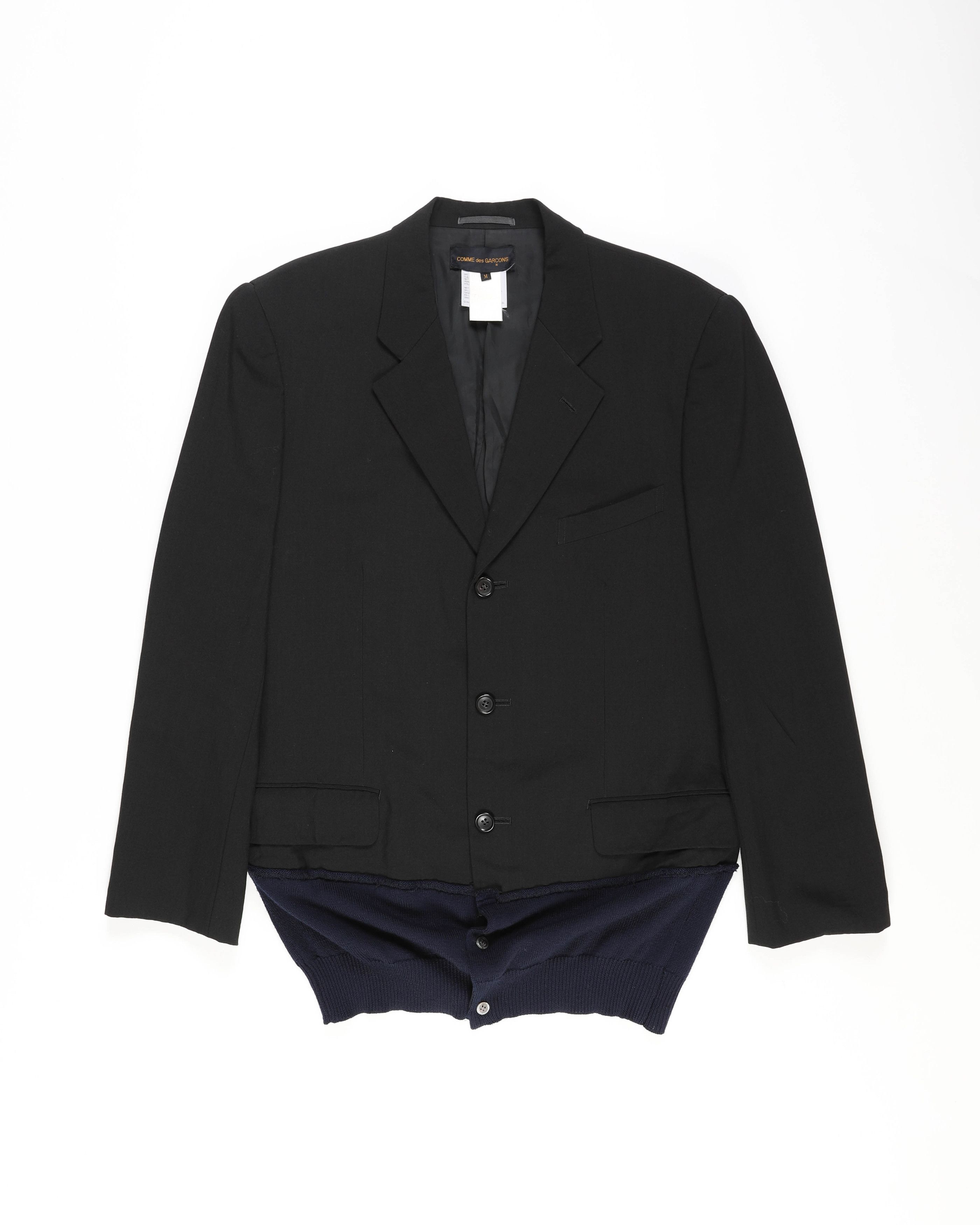 Comme des Garcons FW93 Knitted Hem Blazer Size 48R - 2 Thumbnail
