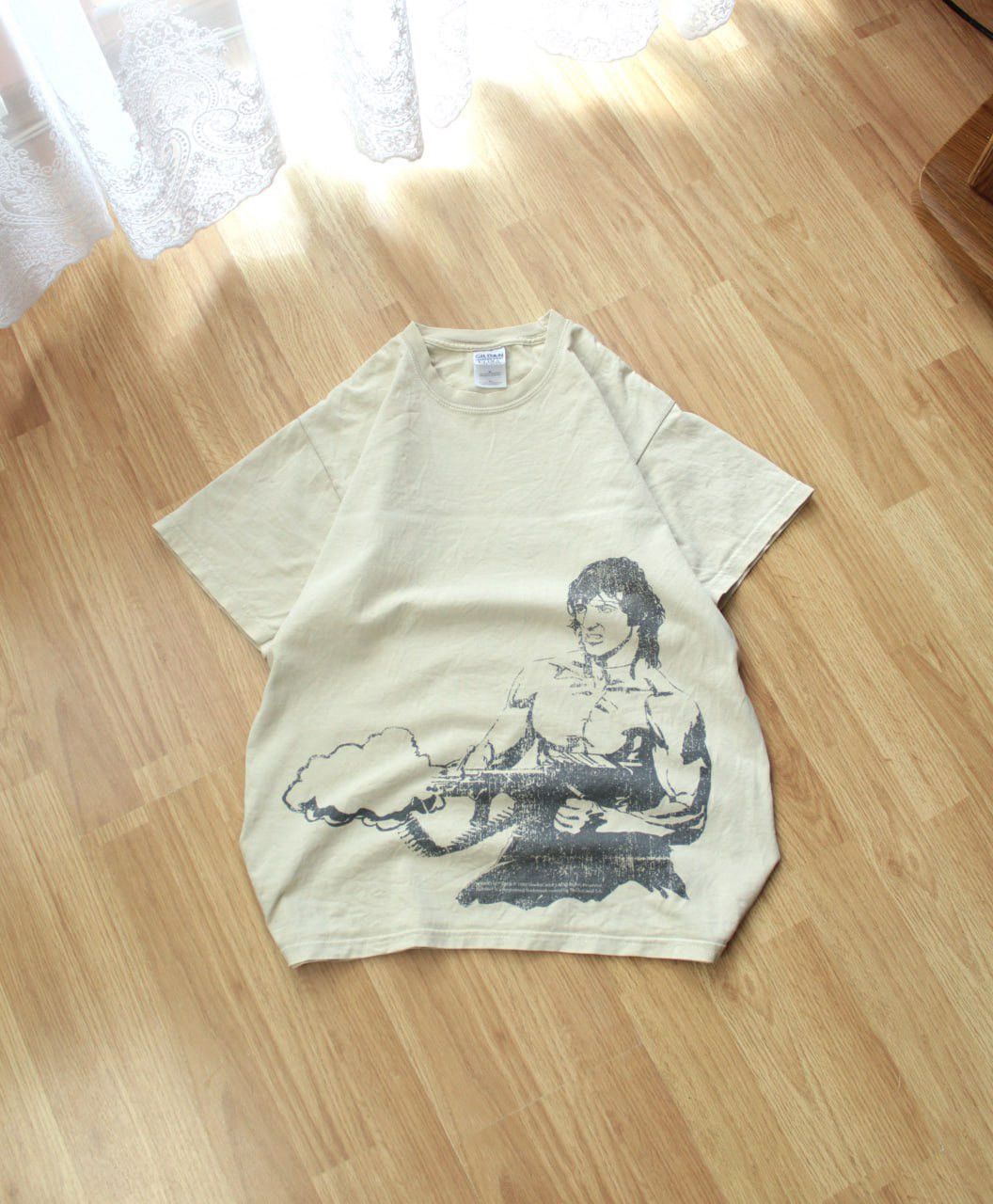 Rap Tees × Vintage 🔥 1988 Sylvester Stalone Rambo III Movie T Shirt Promo 3 Size US M / EU 48-50 / 2 - 2 Thumbnail